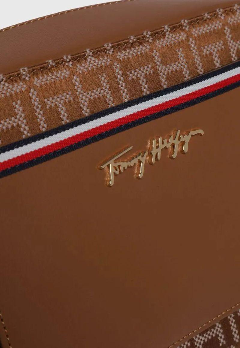 Bandolera Crossover Jacquard Café Tommy Hilfiger-2