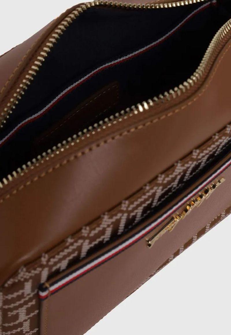 Bandolera Crossover Jacquard Café Tommy Hilfiger-3