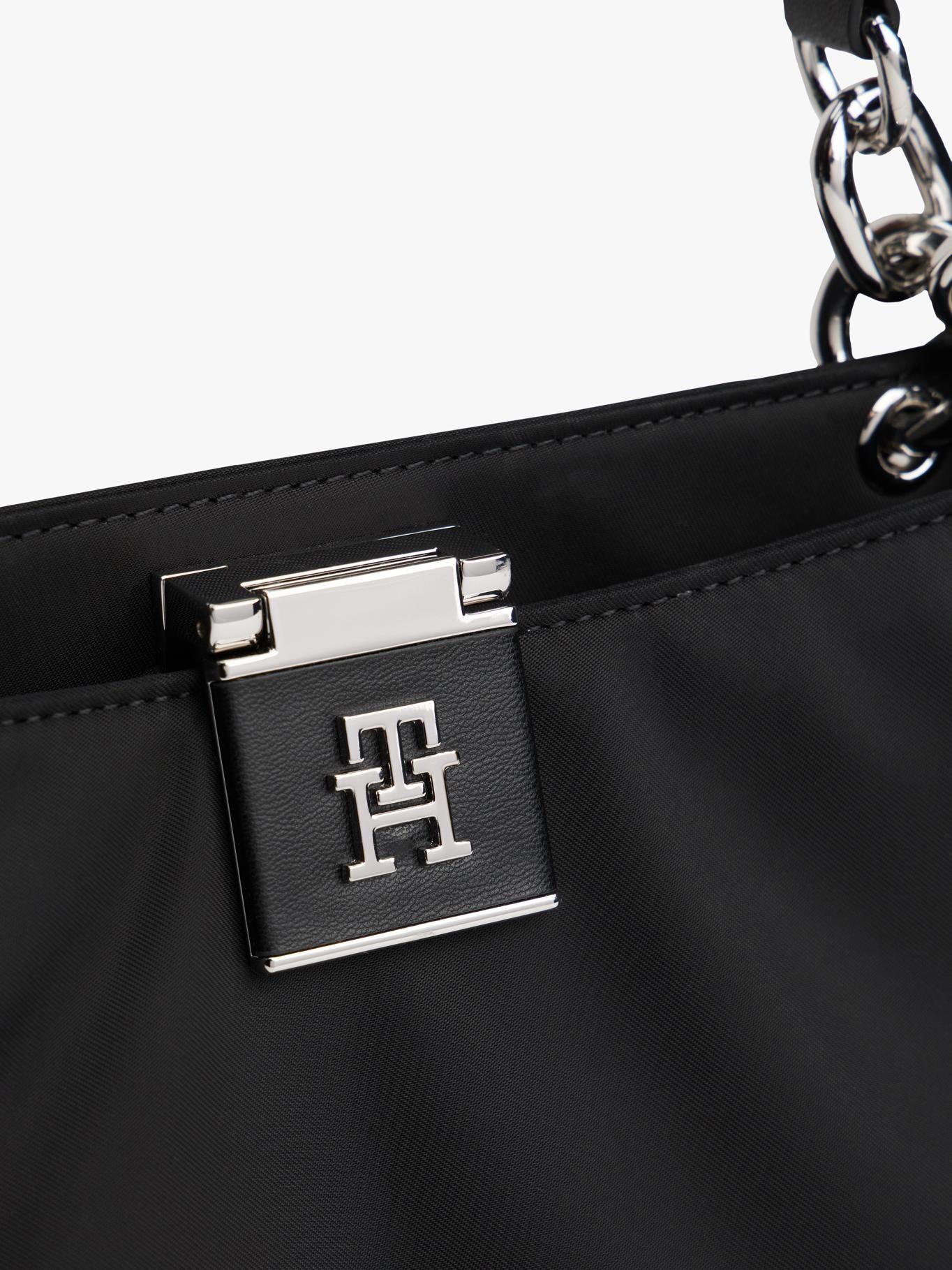 Cartera Satchel Heritage Con Logo Negro Tommy Hilfiger-4