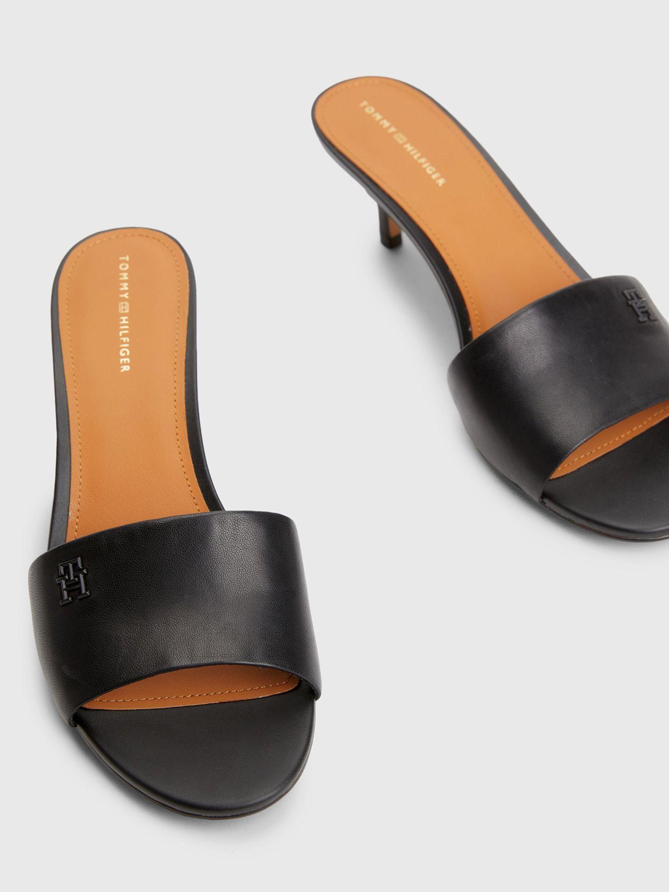 Sandalias Elevated Con Taco Negro Tommy Hilfiger-2