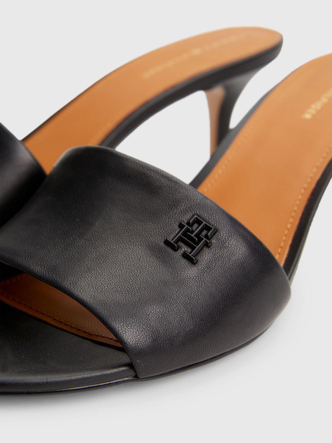 Sandalias Elevated Con Taco Negro Tommy Hilfiger-3
