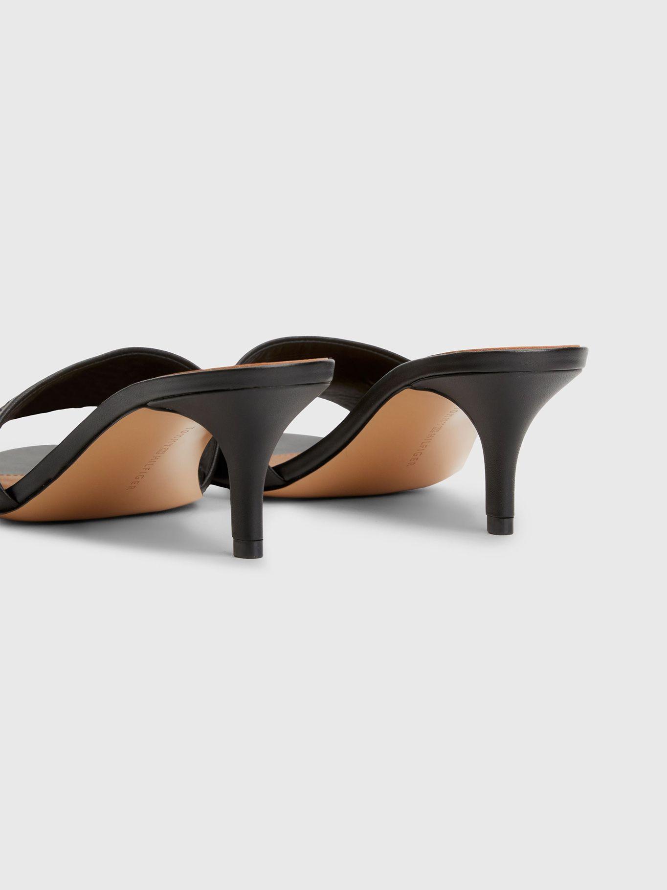 Sandalias Elevated Con Taco Negro Tommy Hilfiger-5