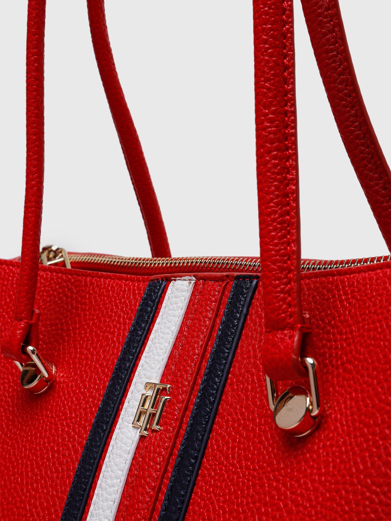 Tote Element Stripe Rojo Tommy Hilfiger-3
