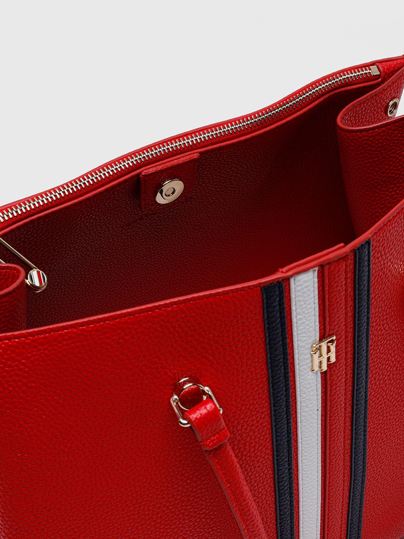 Tote Element Stripe Rojo Tommy Hilfiger-4
