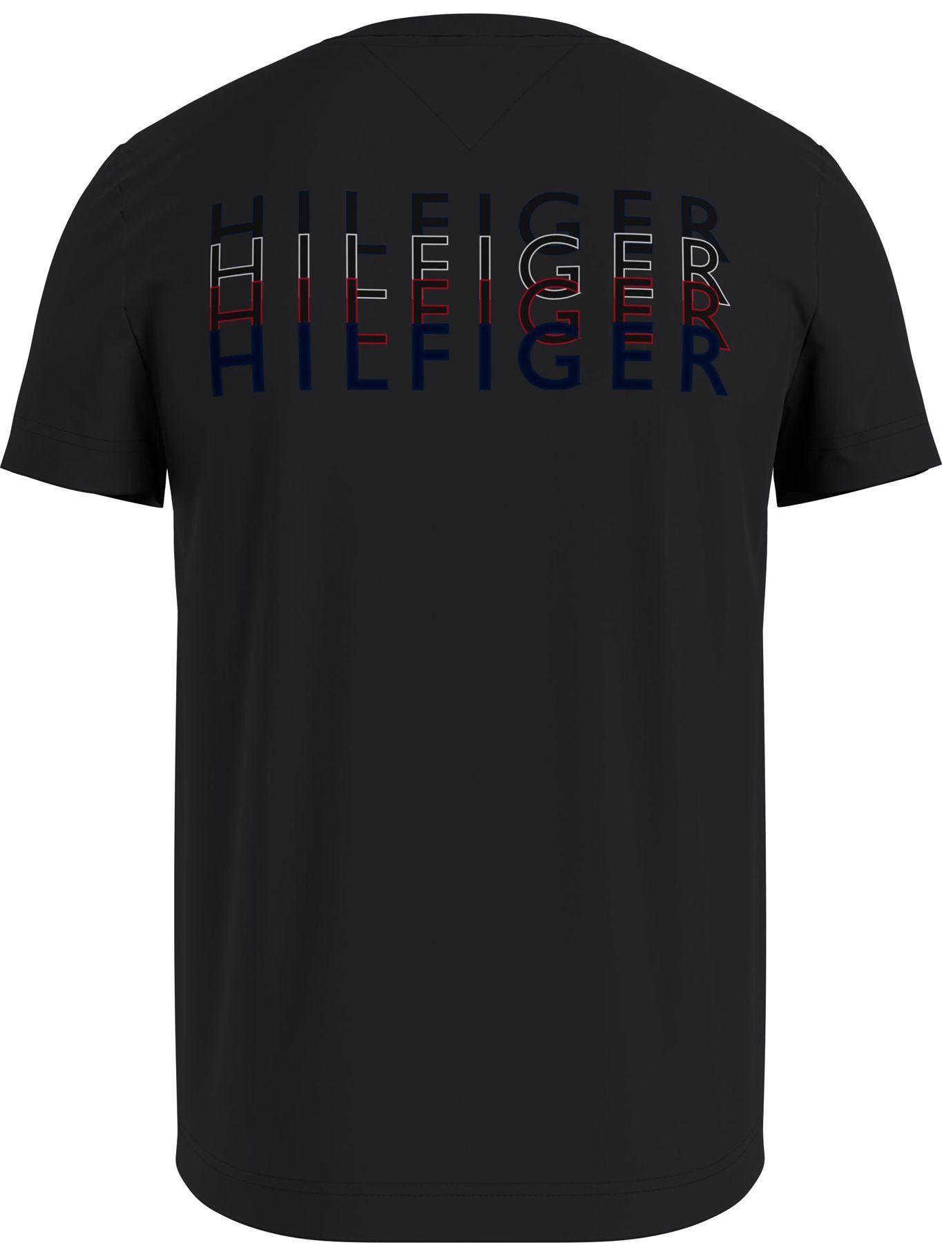 Polera Logo Back Negro Tommy Hilfiger-1