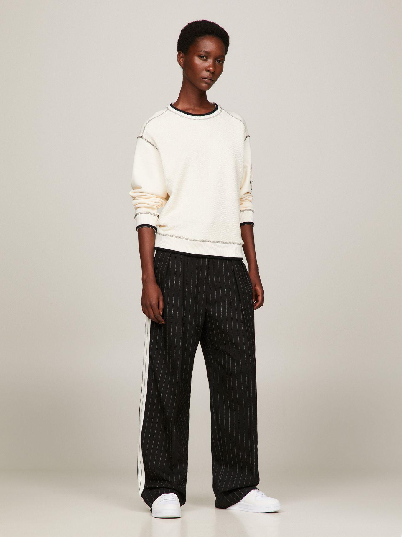 POLERÓN LOGO TEXTURIZADO BLANCO TOMMY HILFIGER-1