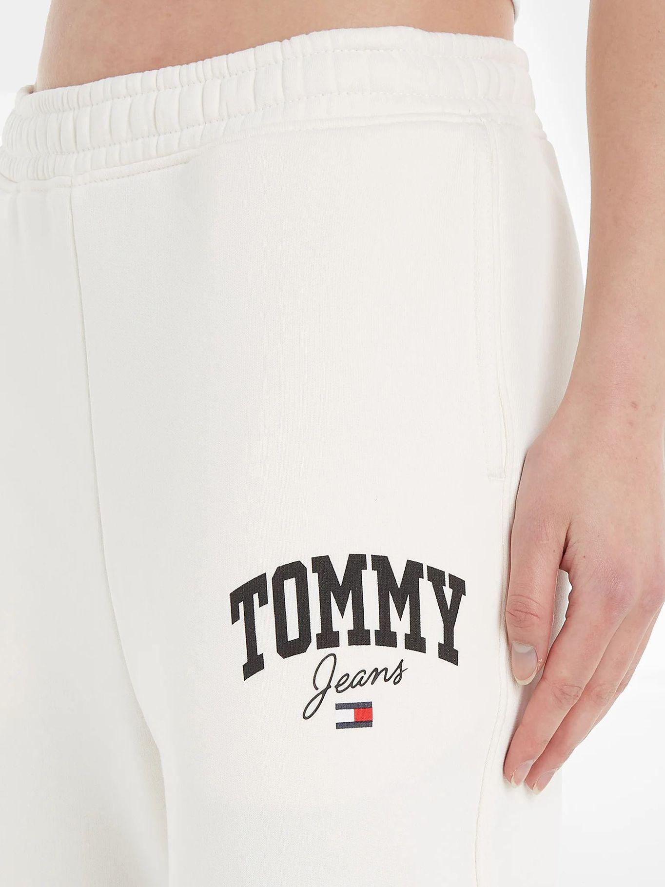 Joggers Relaxed New Varsity Logo Blanco Tommy Hilfiger-2