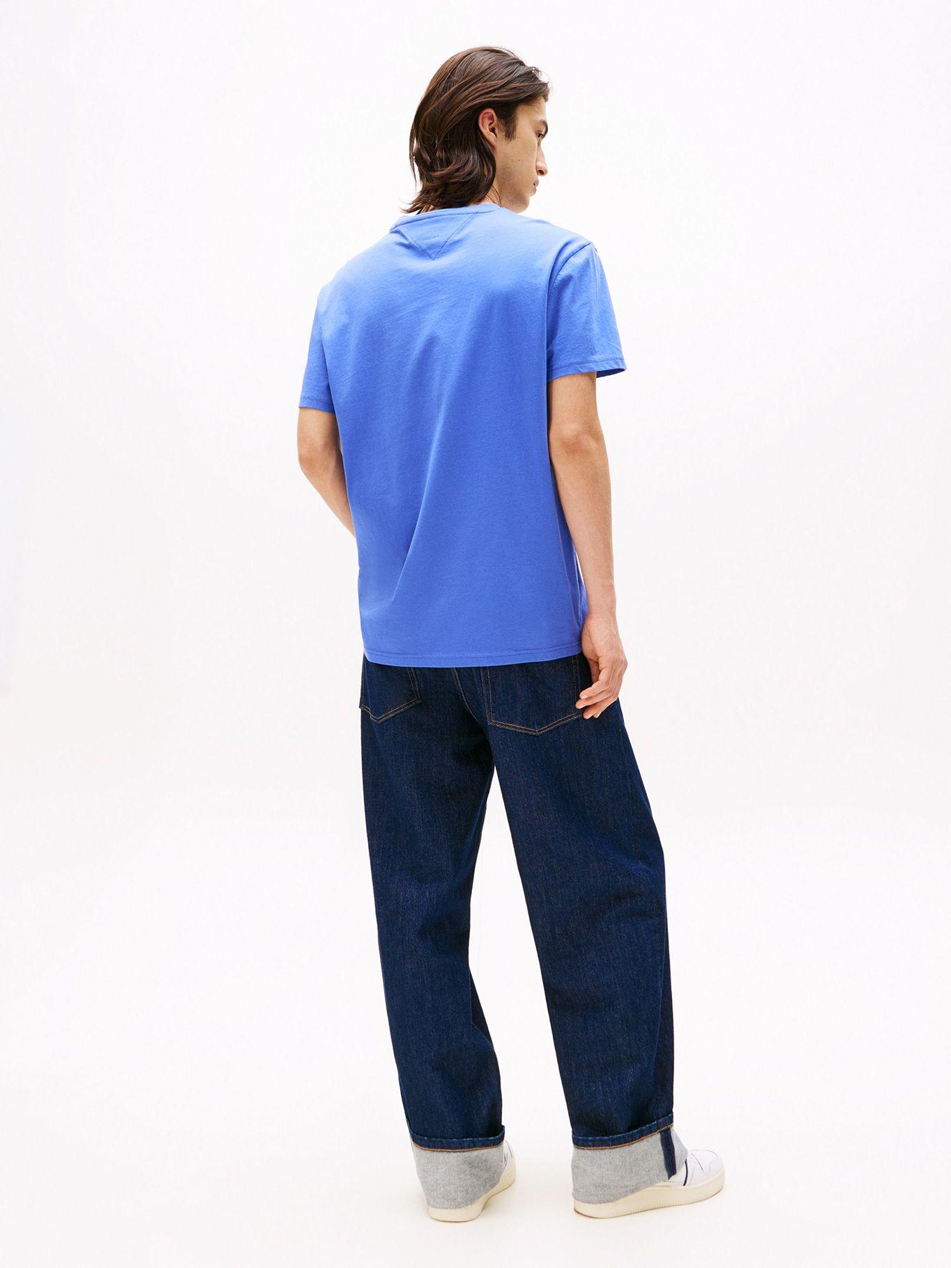 Polera Con Logo Lineal Azul Tommy Jeans-2