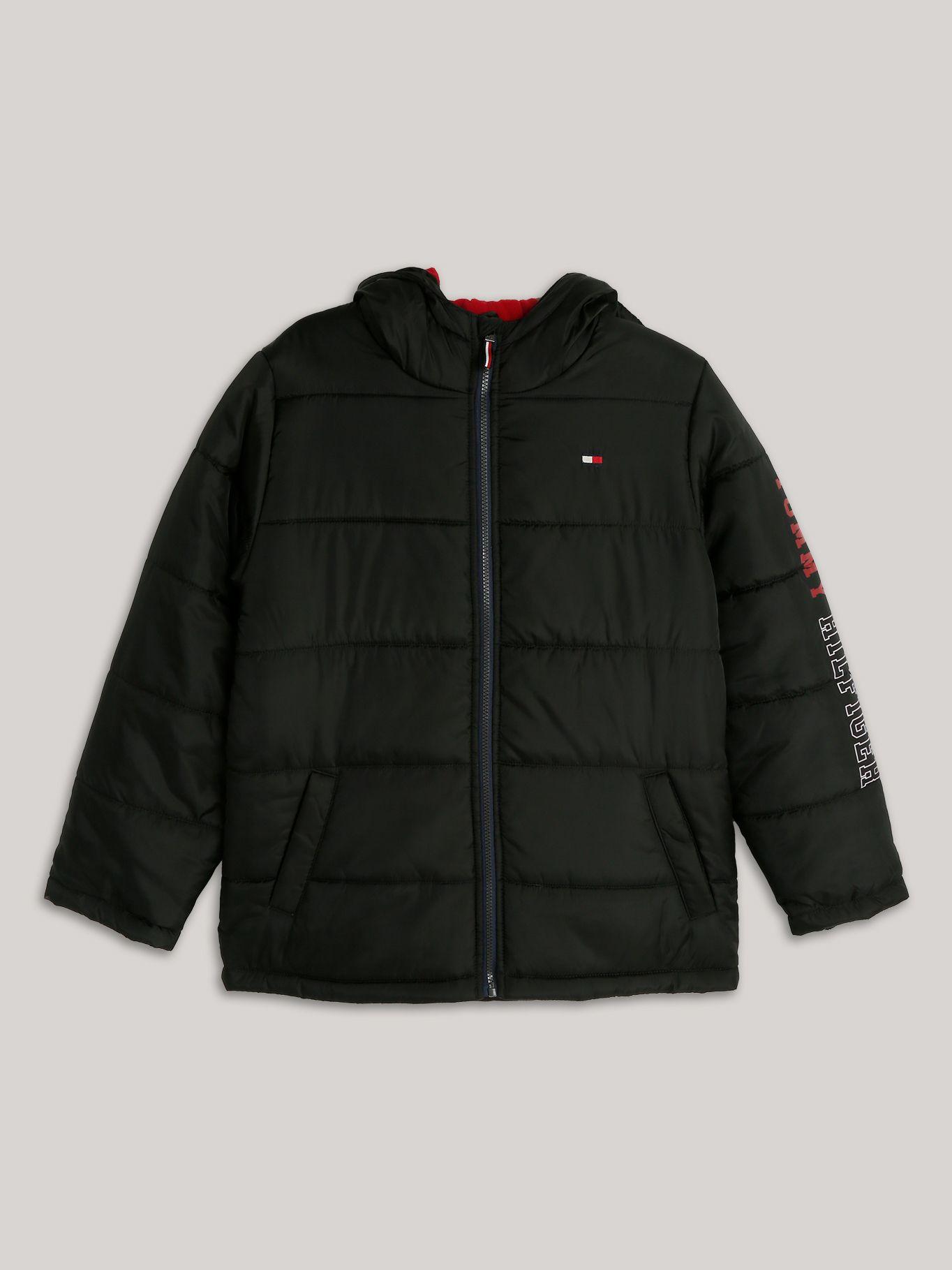 Th Sleeve Logo Puffer Negro Tommy Hilfiger-0
