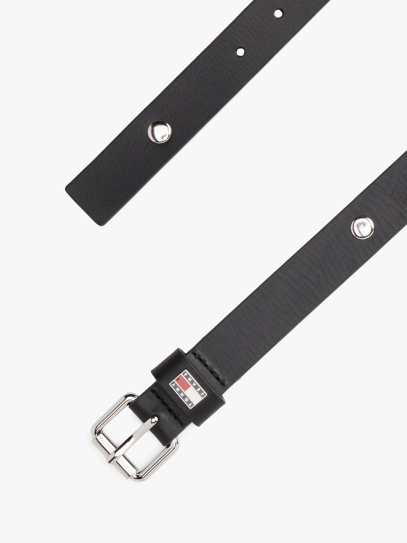 Cinturón Stud De Cuero Negro Tommy Jeans-2