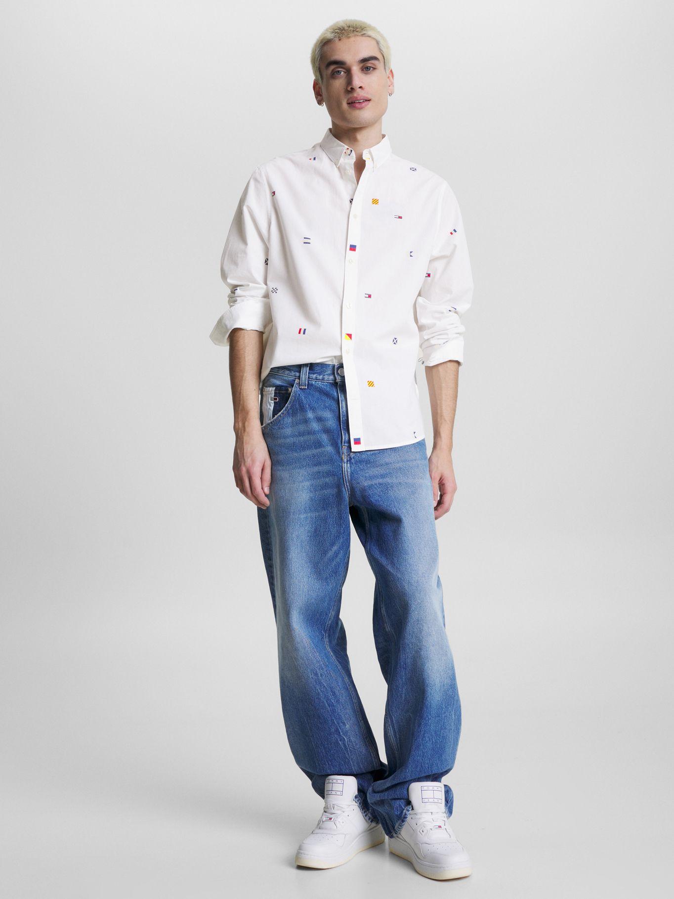 Camisa Archive Classic Con Logos Blanco Tommy Jeans-1