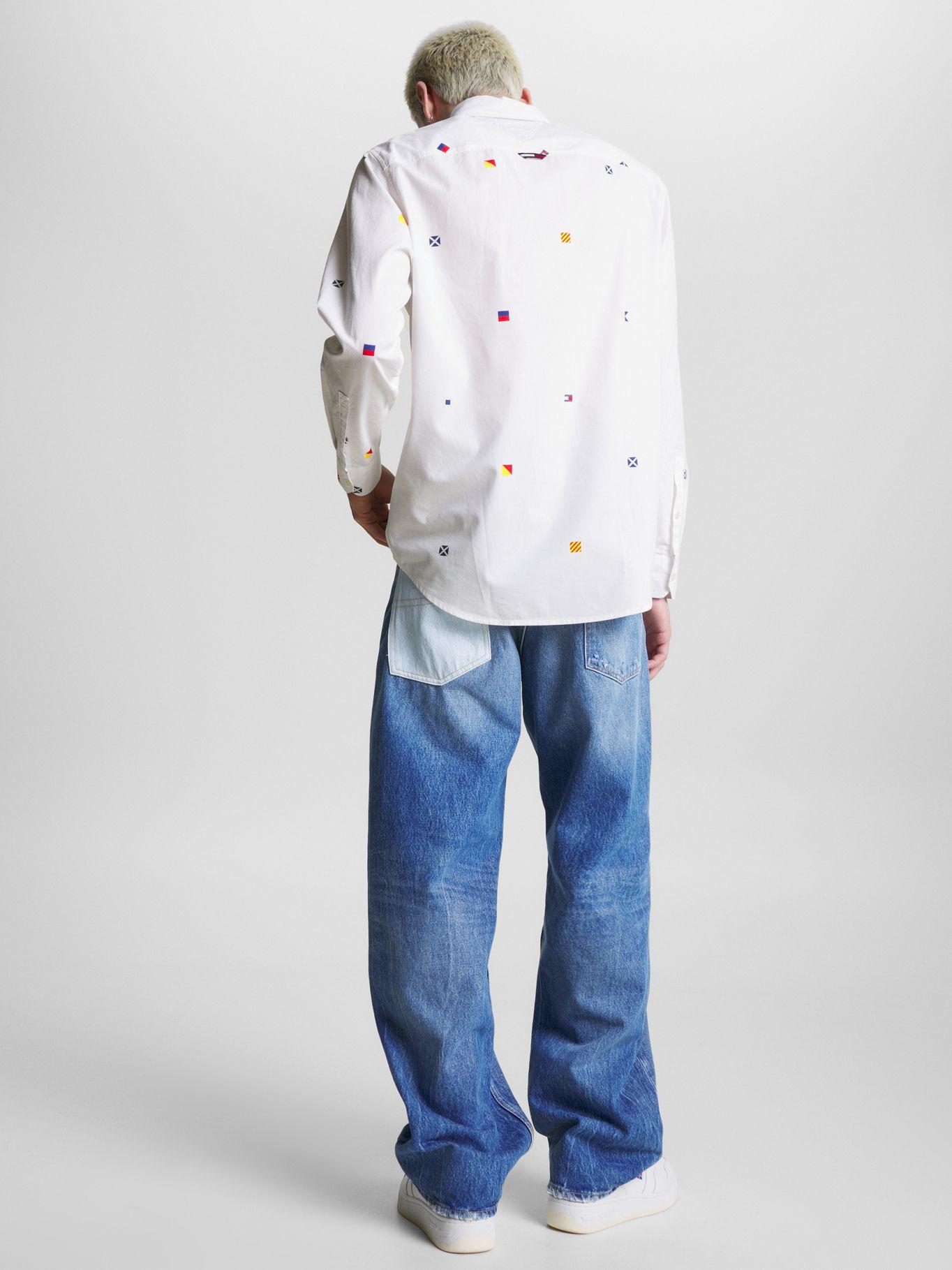 Camisa Archive Classic Con Logos Blanco Tommy Jeans-2