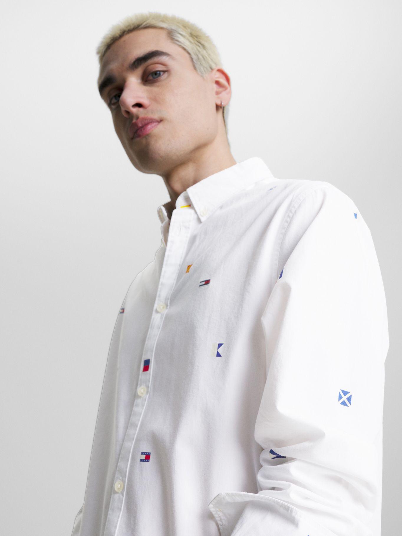 Camisa Archive Classic Con Logos Blanco Tommy Jeans-3