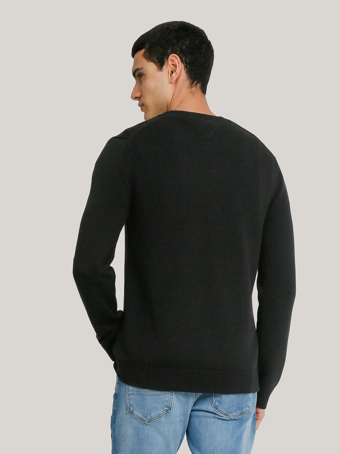 Sweater Essential Slim Fit Negro Tommy Jeans-3
