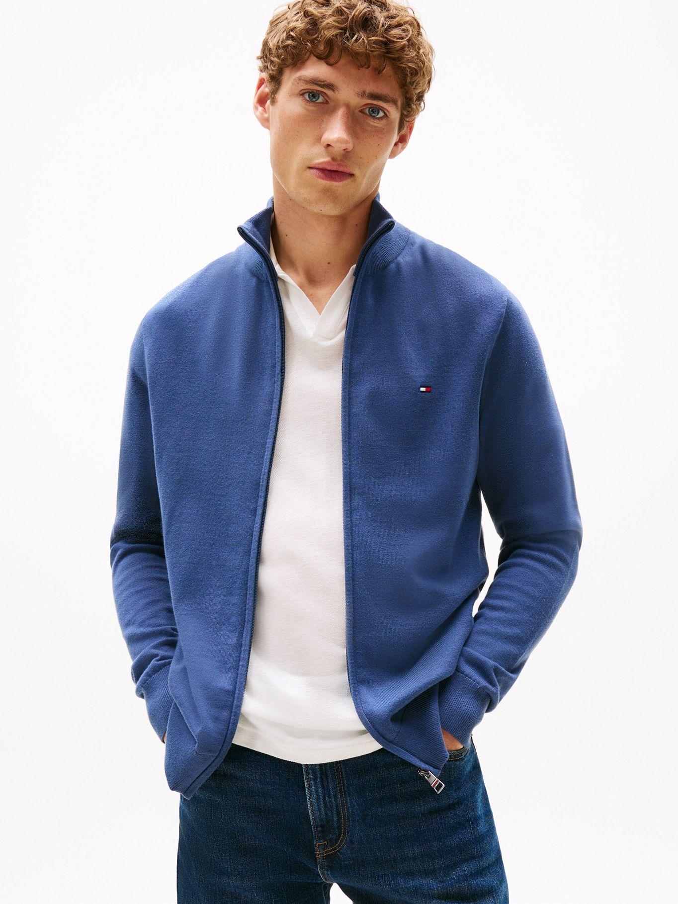 Sweater Essential Cotton - Cierre Azul Tommy Hilfiger-0
