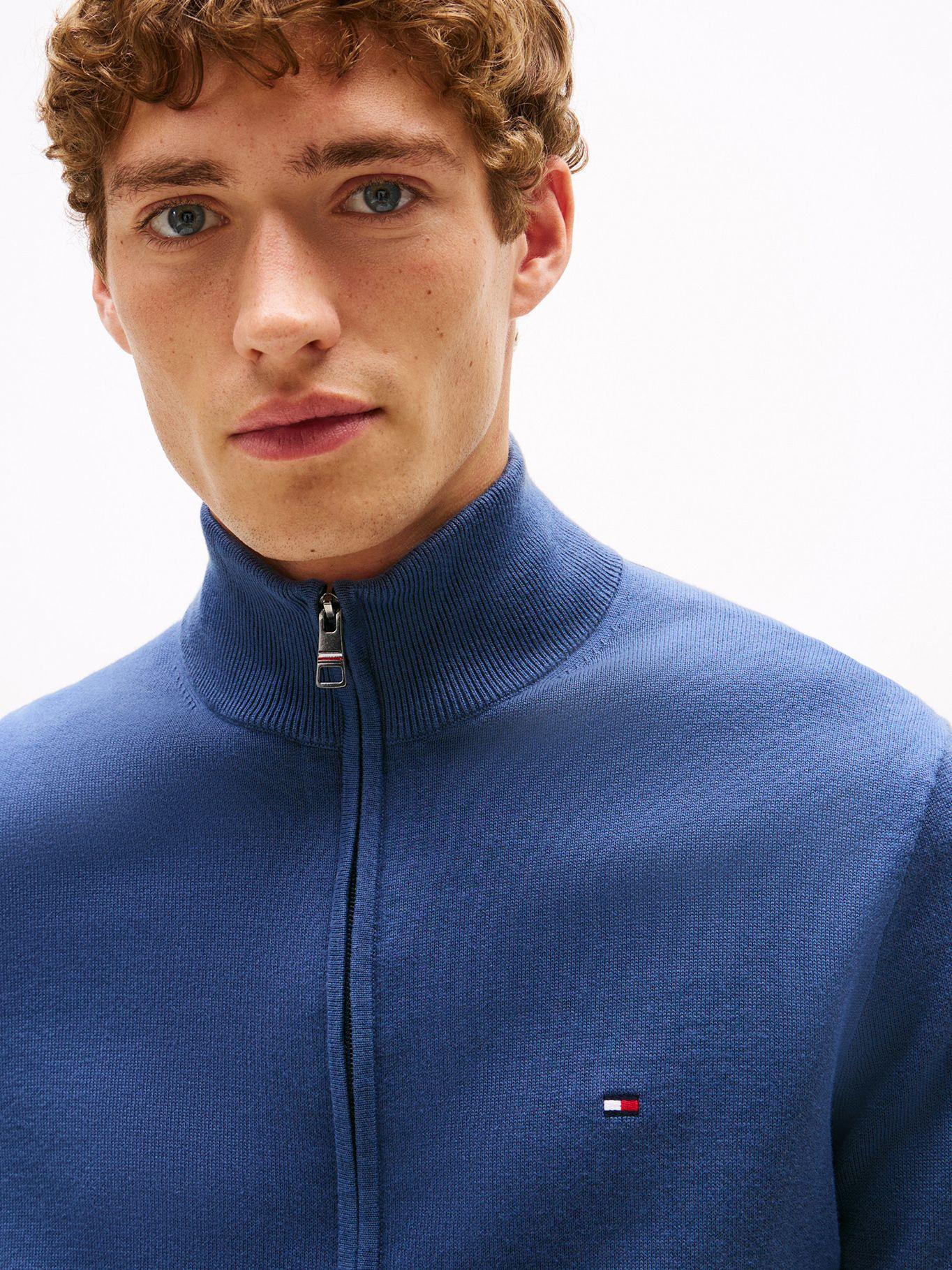 Sweater Essential Cotton - Cierre Azul Tommy Hilfiger-3