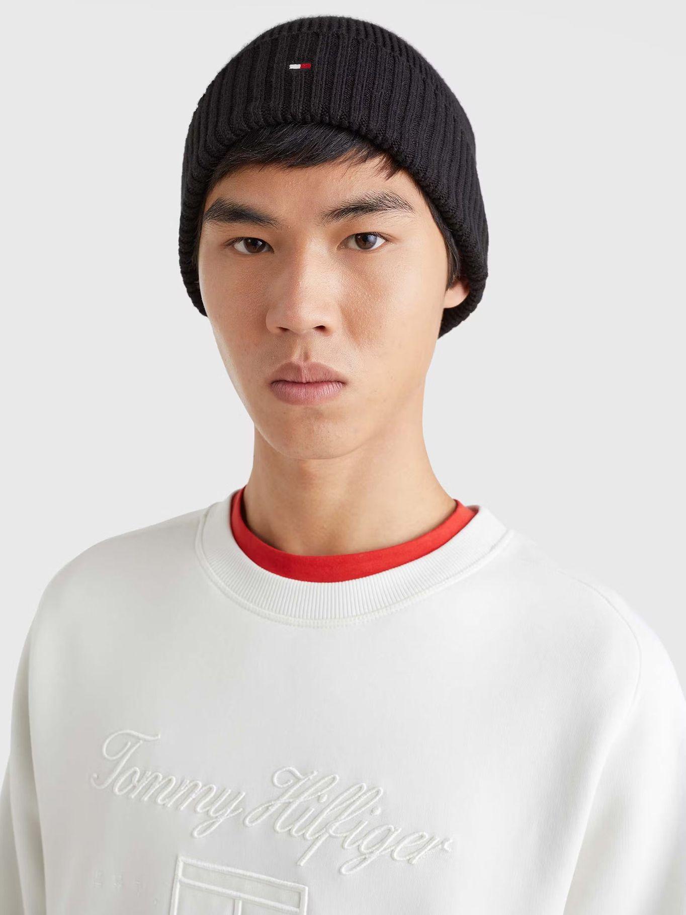 Gorro Beanie Con Logo Negro Tommy Hilfiger-2