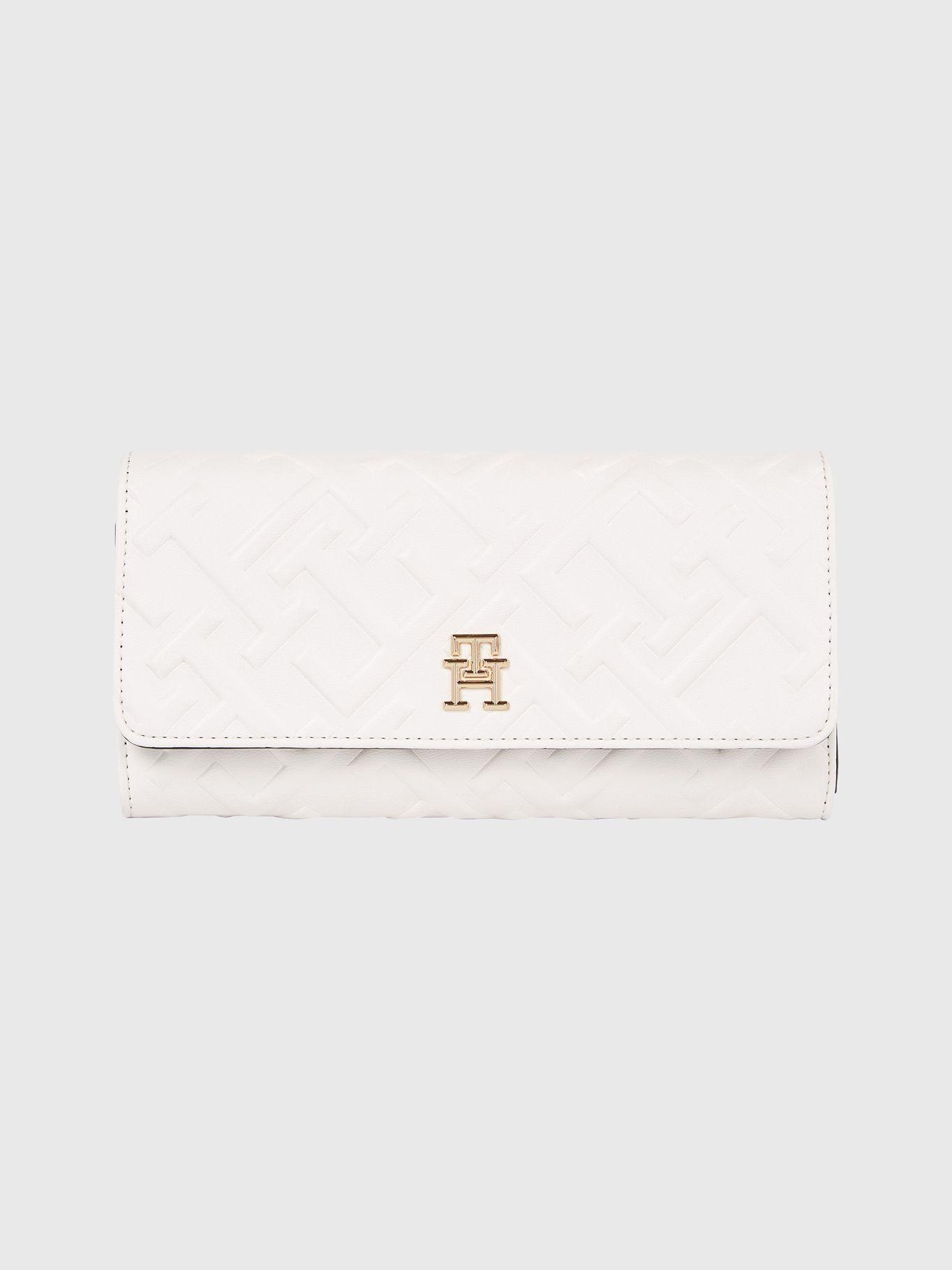 Billetera Iconic Monogram Solapa Blanco Tommy Hilfiger-0