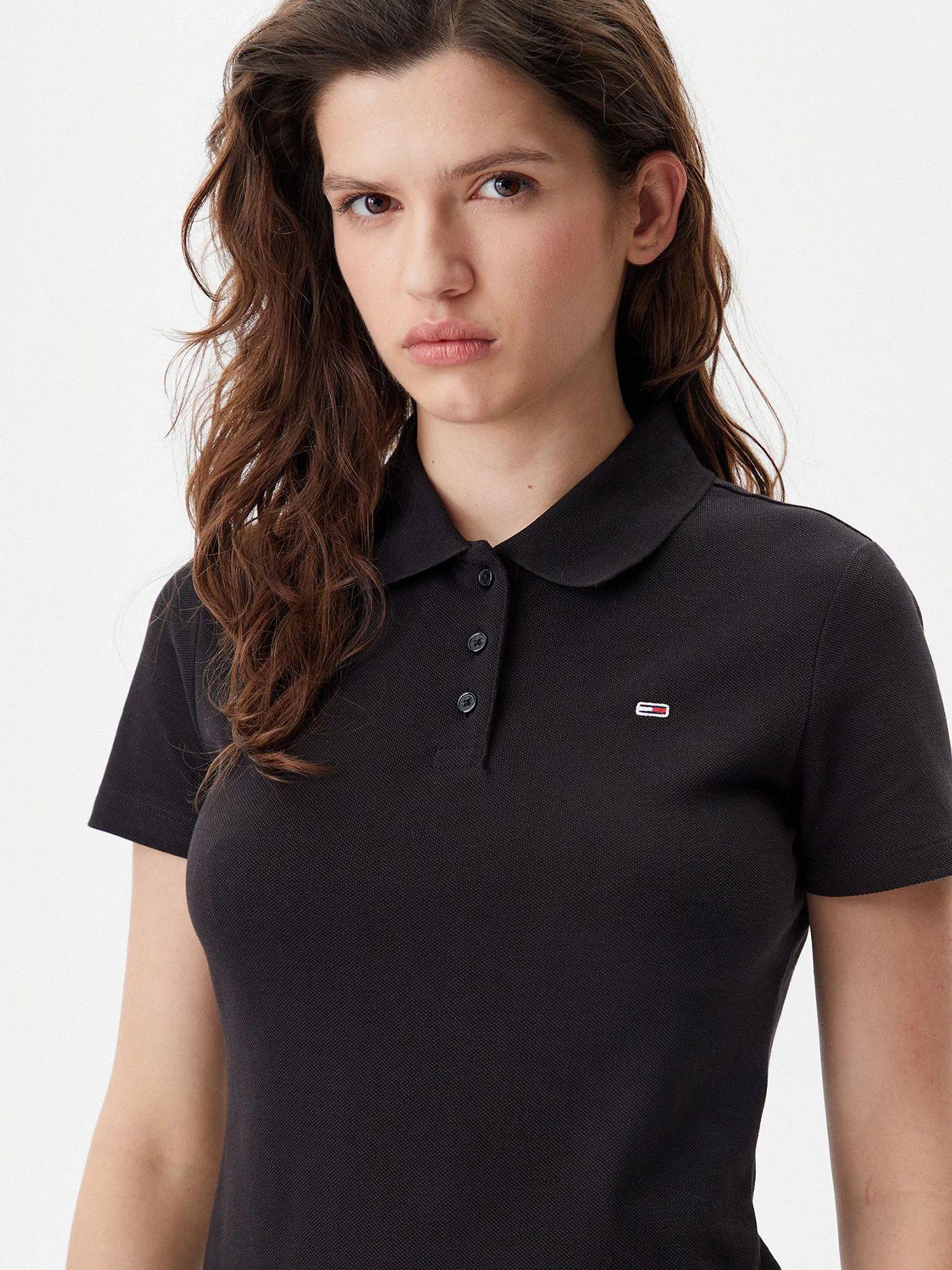 Polo Essential Slim Fit Negro Tommy Jeans-3