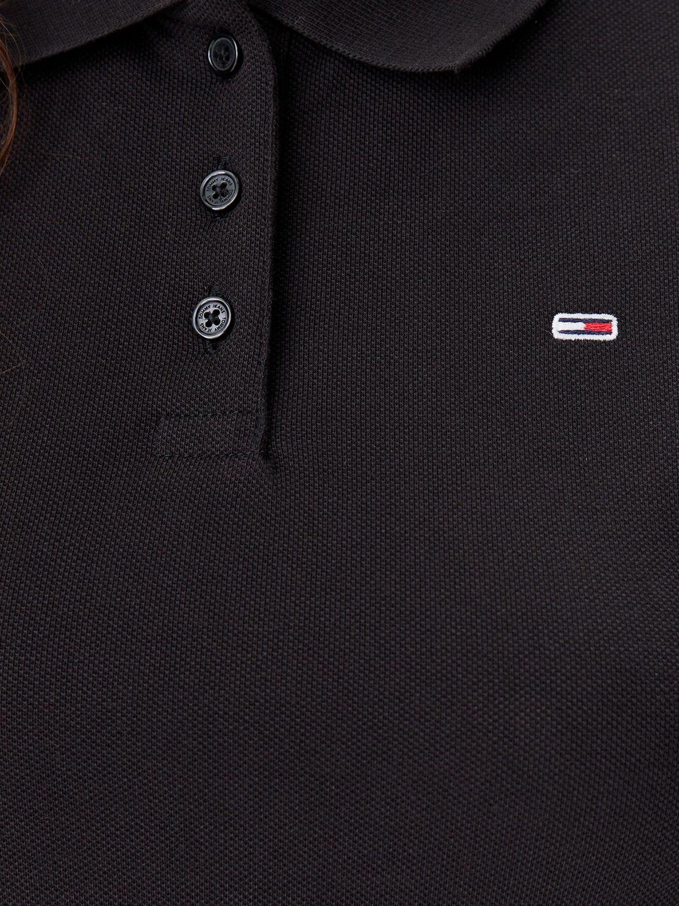 Polo Essential Slim Fit Negro Tommy Jeans-4