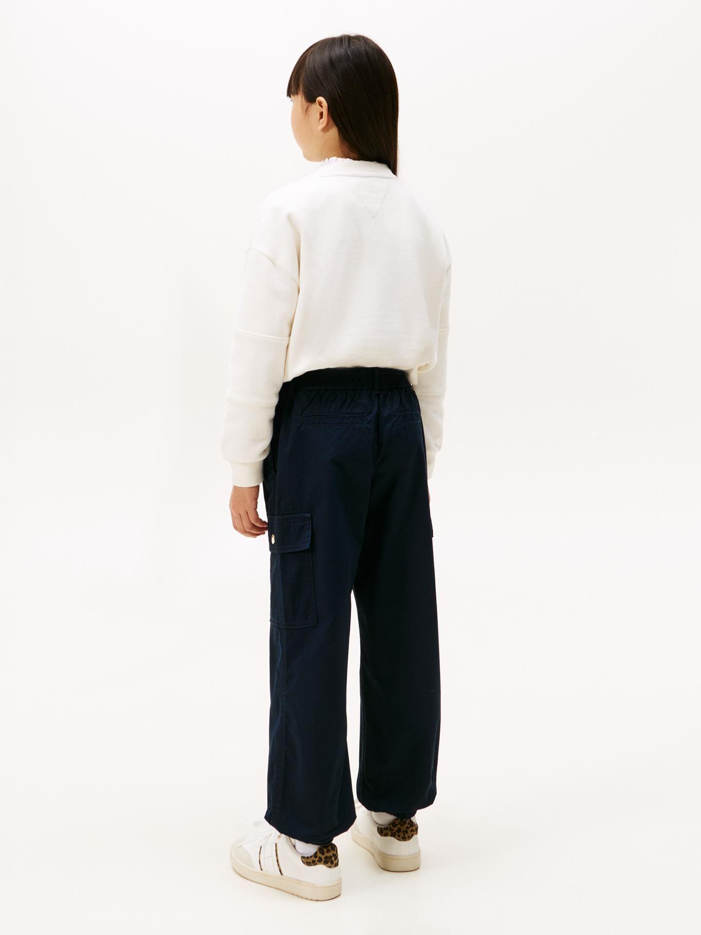 Polerón Varsity Amplio Con Logo Blanco Tommy Hilfiger-2