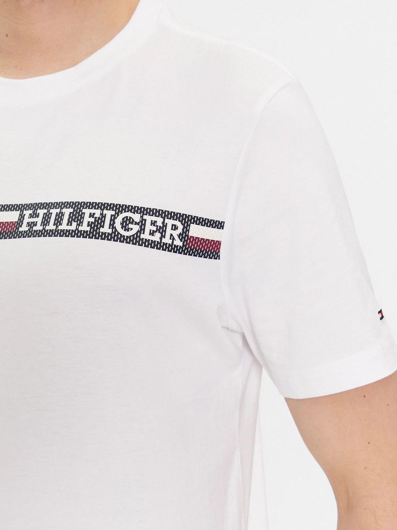 POLERA MONOTYPE STRIPE LOGO BLANCO TOMMY HILFIGER-3