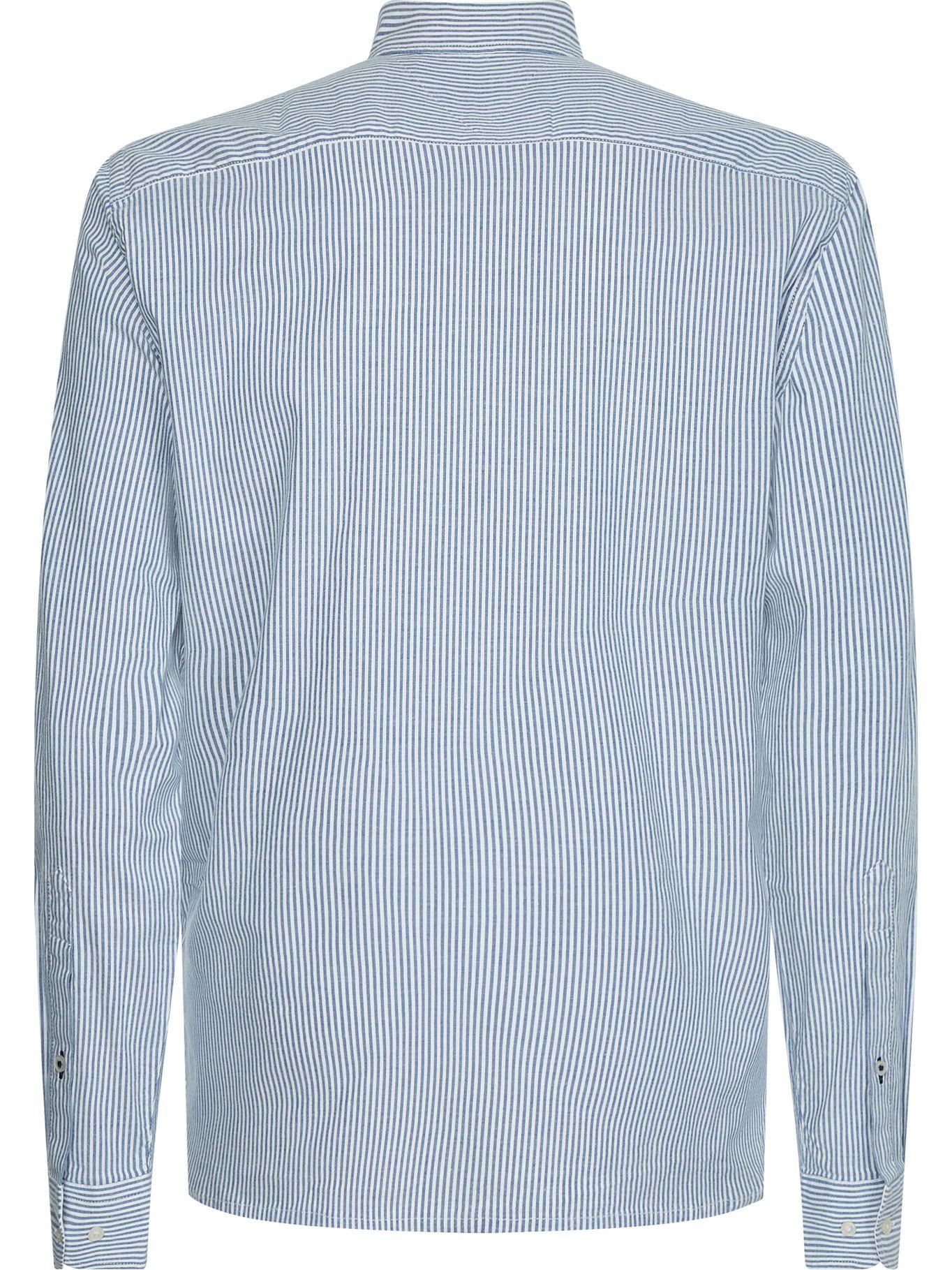 Camisa Flex A Rayas Azul Tommy Hilfiger A2-1