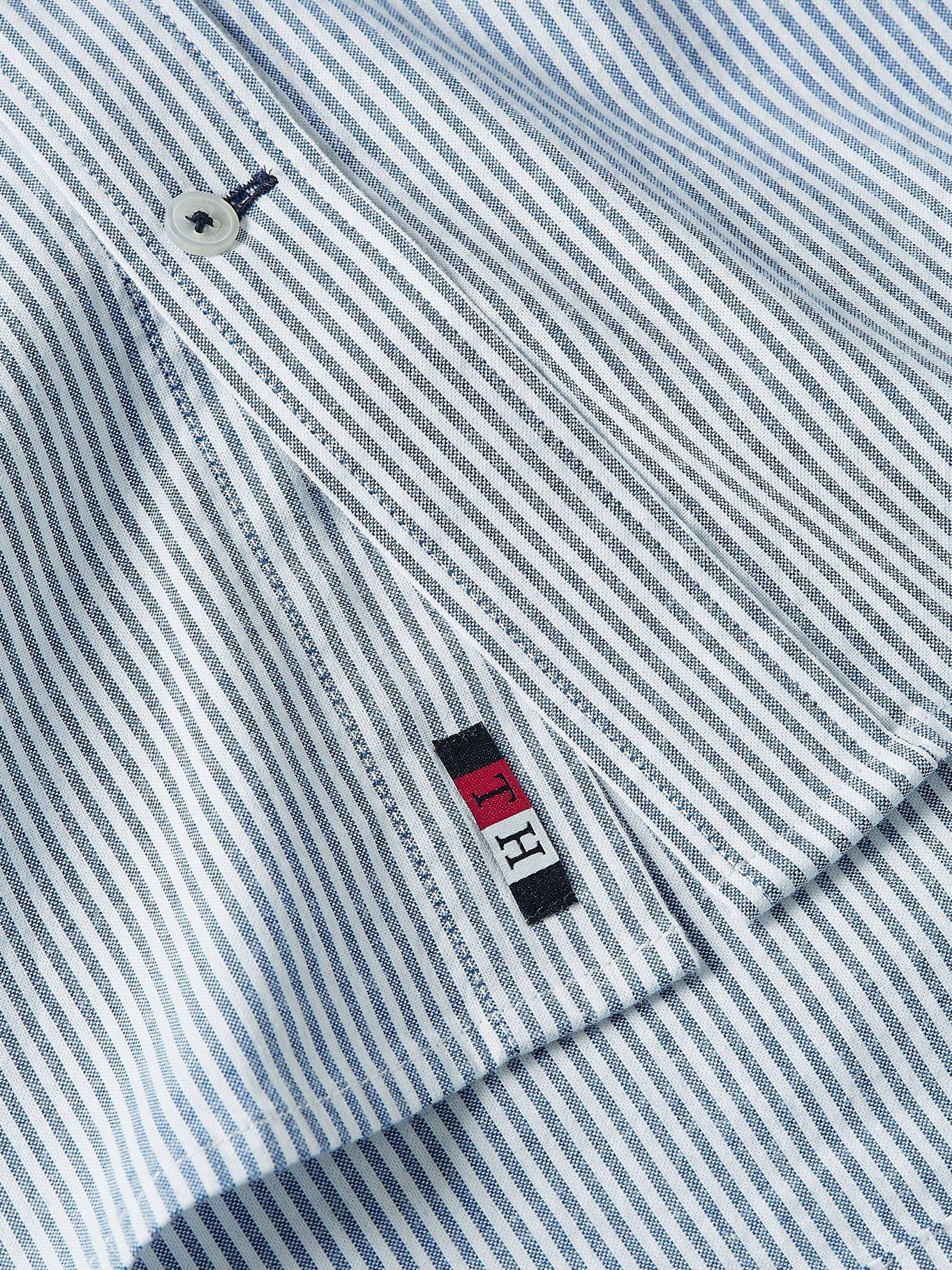 Camisa Flex A Rayas Azul Tommy Hilfiger A2-2