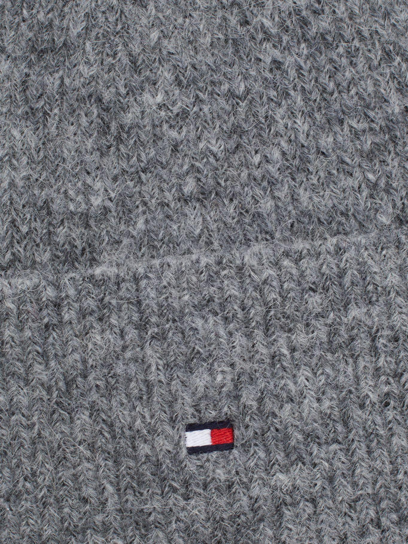 Beanie Essential Con Logo Gris Tommy Hilfiger-2