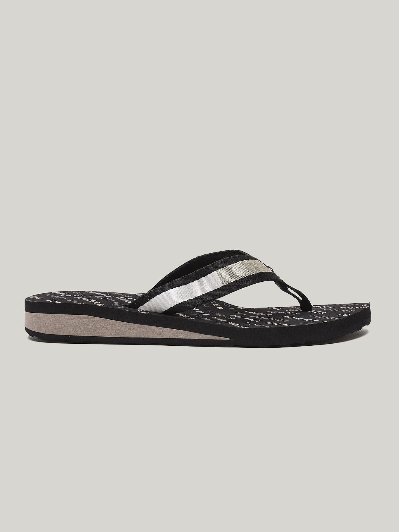 Sandalias Flag Con Logo Negro Tommy Hilfiger-4