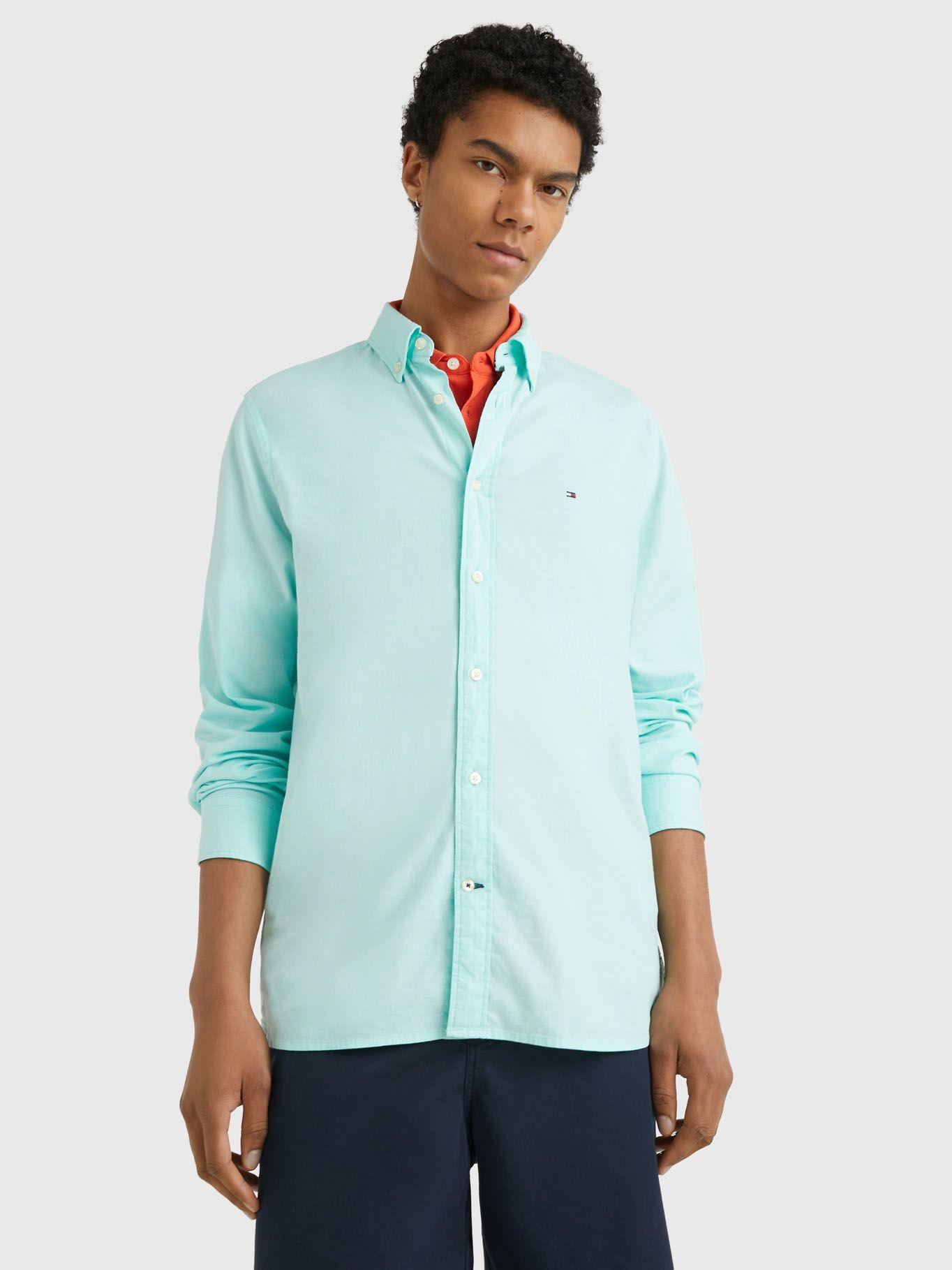 Camisa Essential 1985 Regular Fit Verde Tommy Hilfiger-0