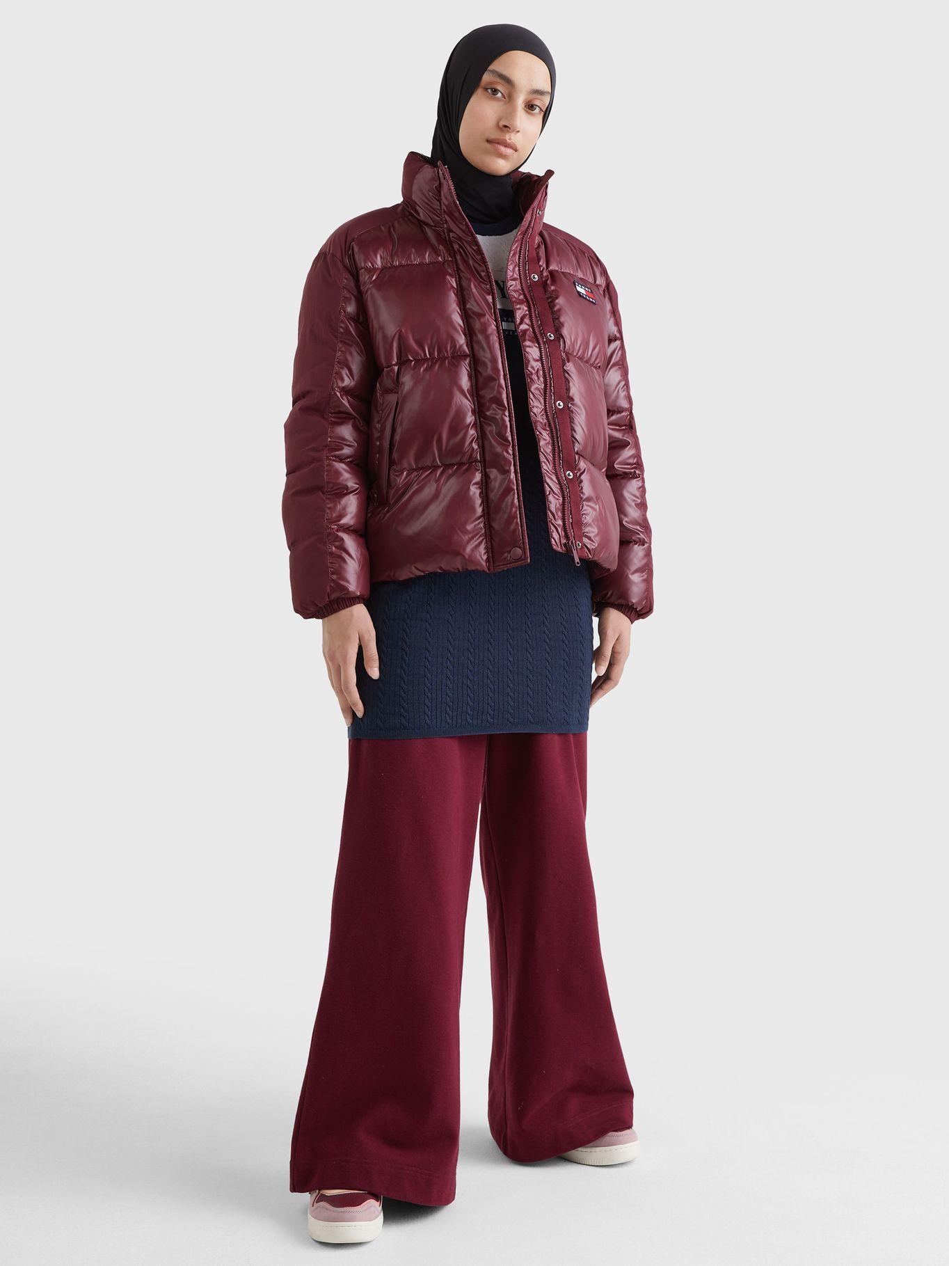 Chaqueta Acolchada Tonal Burdeo Tommy Jeans-1