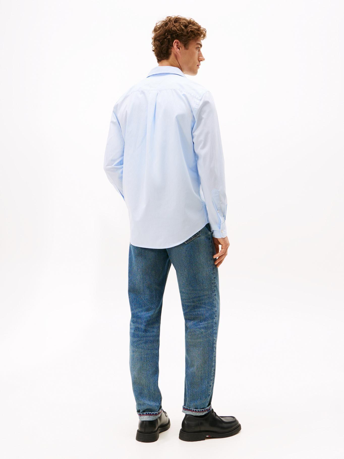 Camisa Core Popelín Regular Fit Celeste Tommy Hilfiger-2