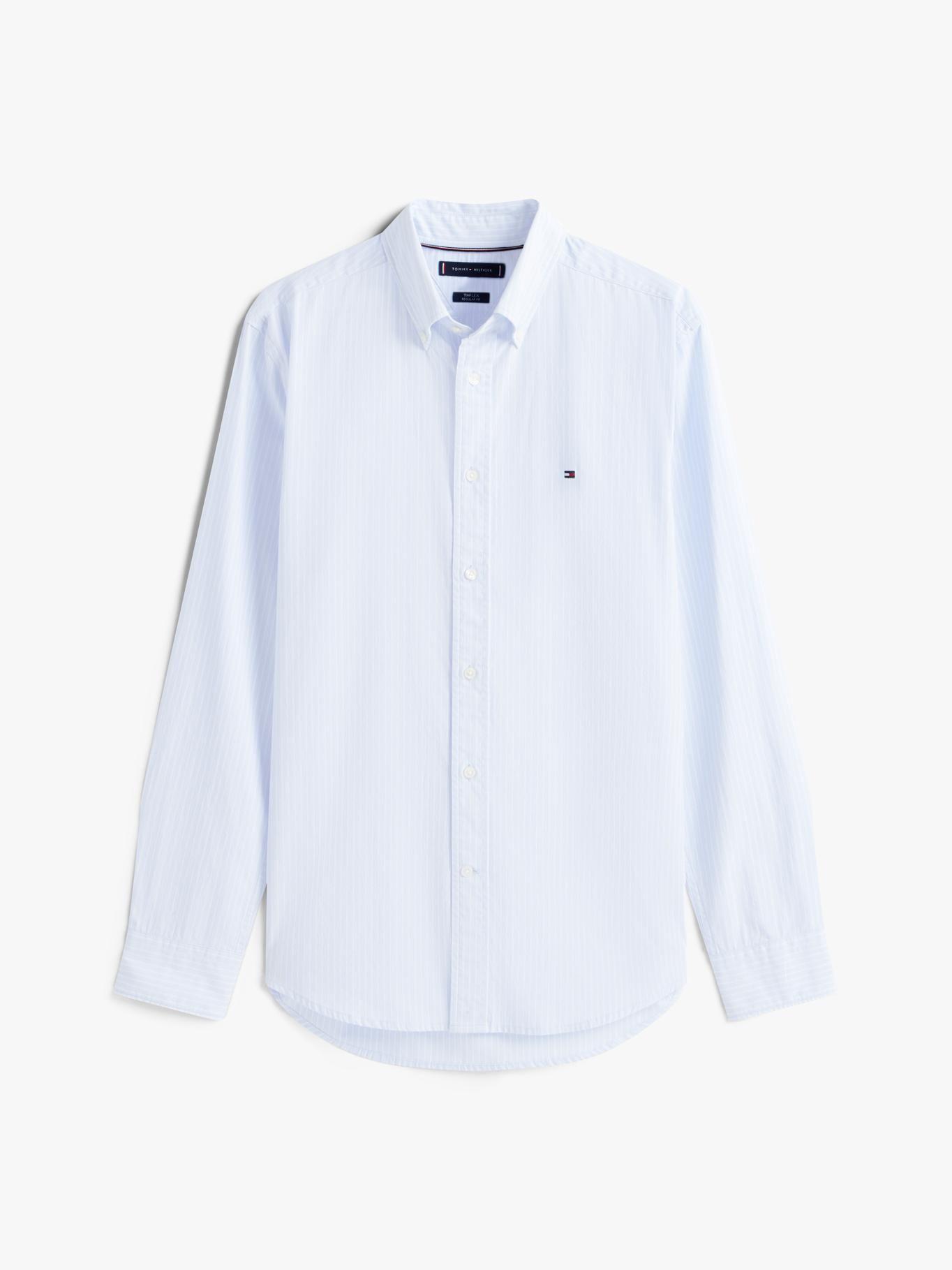 Camisa Core Popelín Regular Fit Celeste Tommy Hilfiger-4