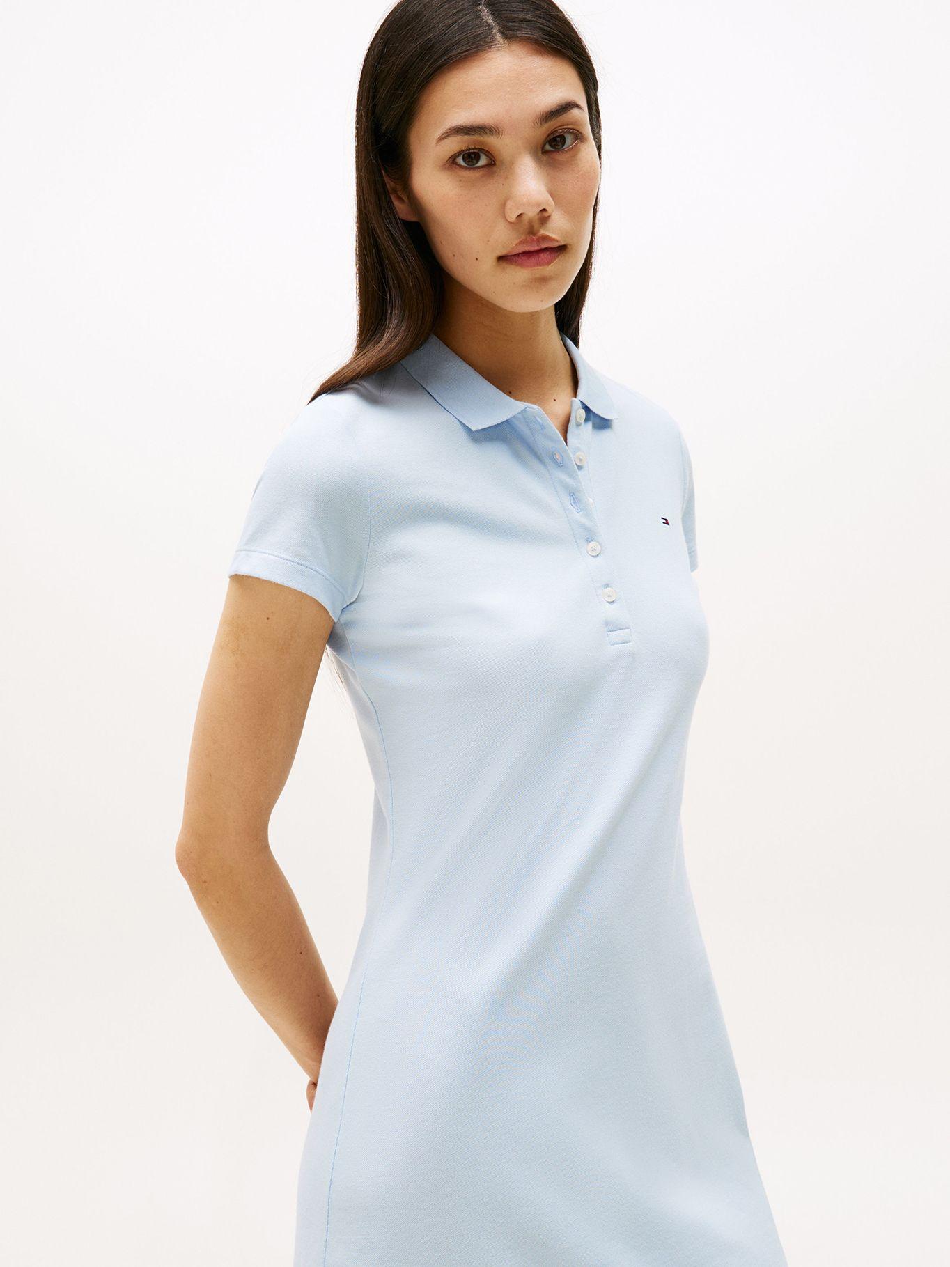 Vestido Polo Slim Fit Celeste C10 Tommy Hilfiger-2