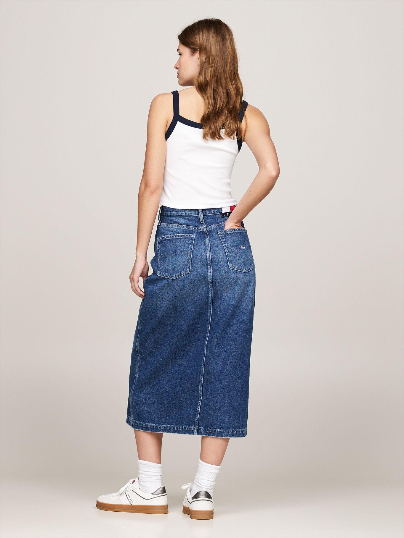 Falda Claire Denim Midi Azul Tommy Hilfiger-2