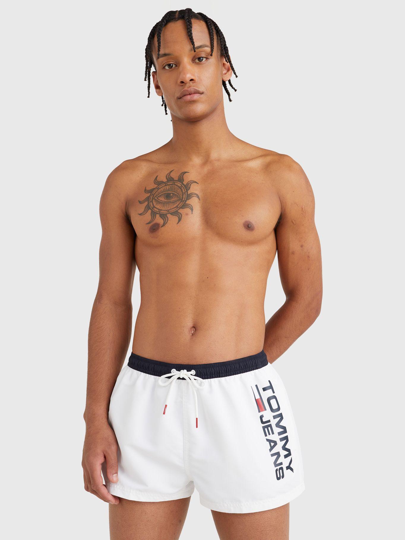 Traje De Baño Logo Pocket Blanco Tommy Hilfiger-2