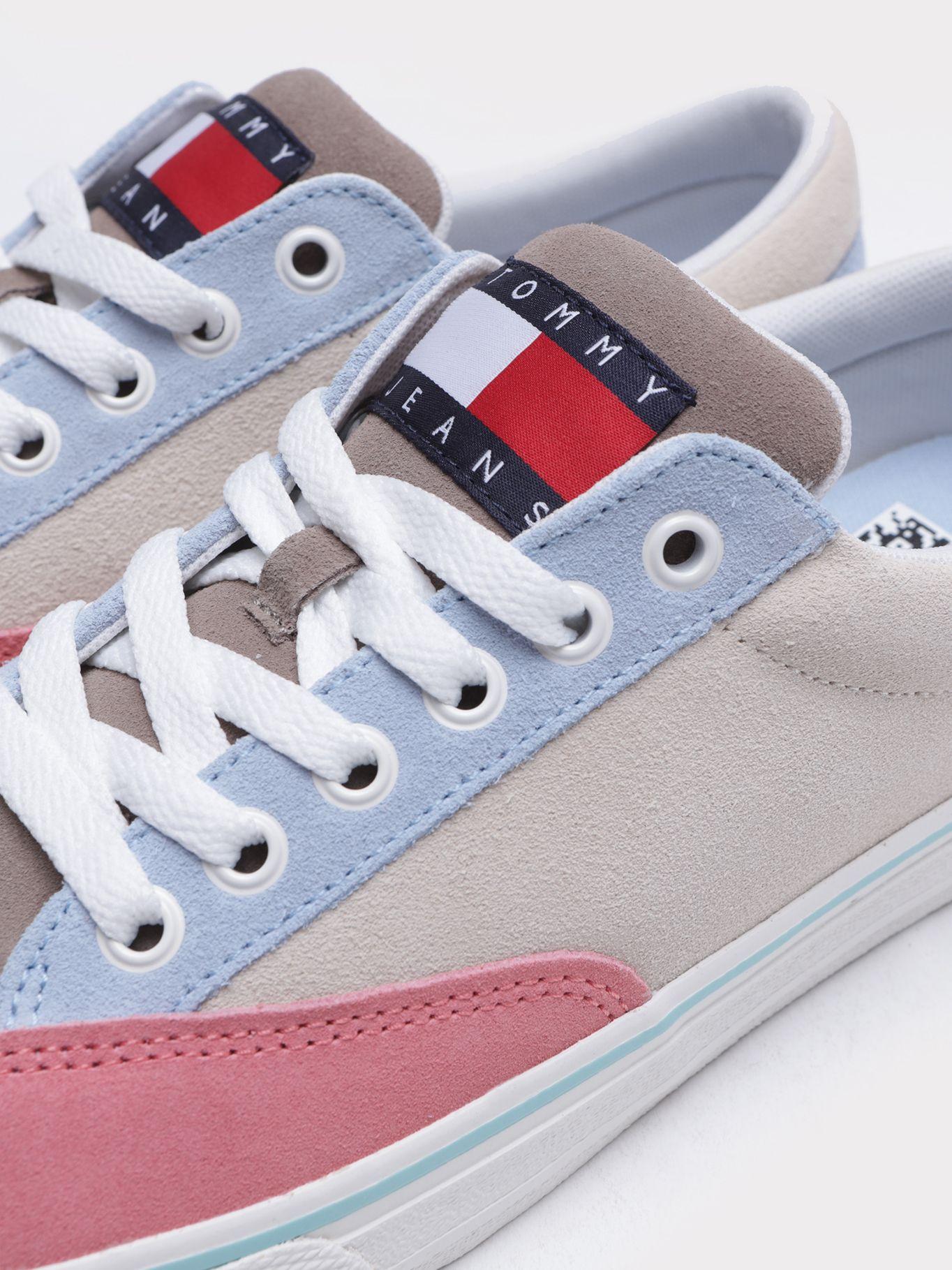 Zapatillas Multicolor De Suede Gris Tommy Hilfiger-2