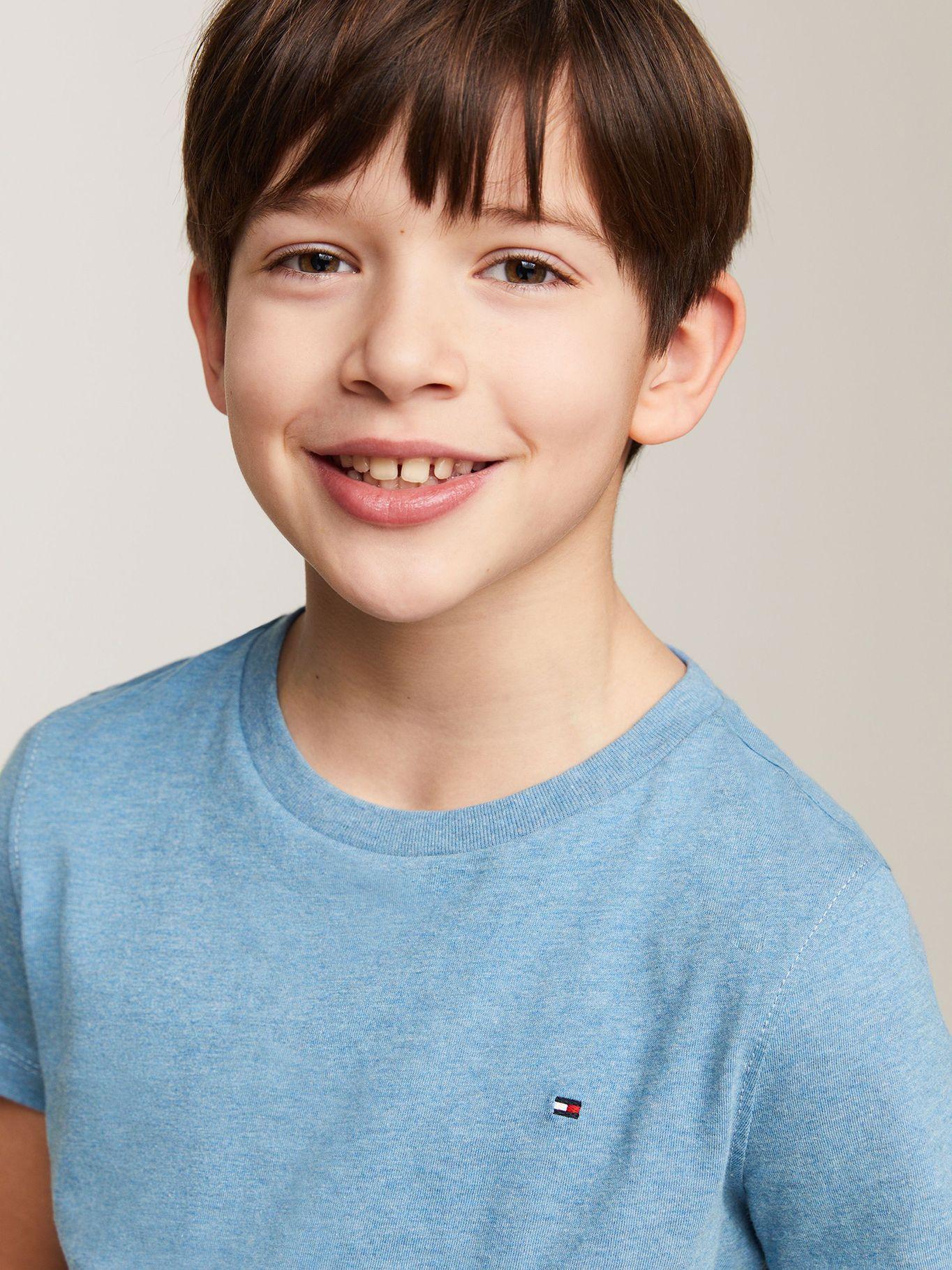 Polera De Niño Essential C-Neck Celeste Tommy Hilfiger-3