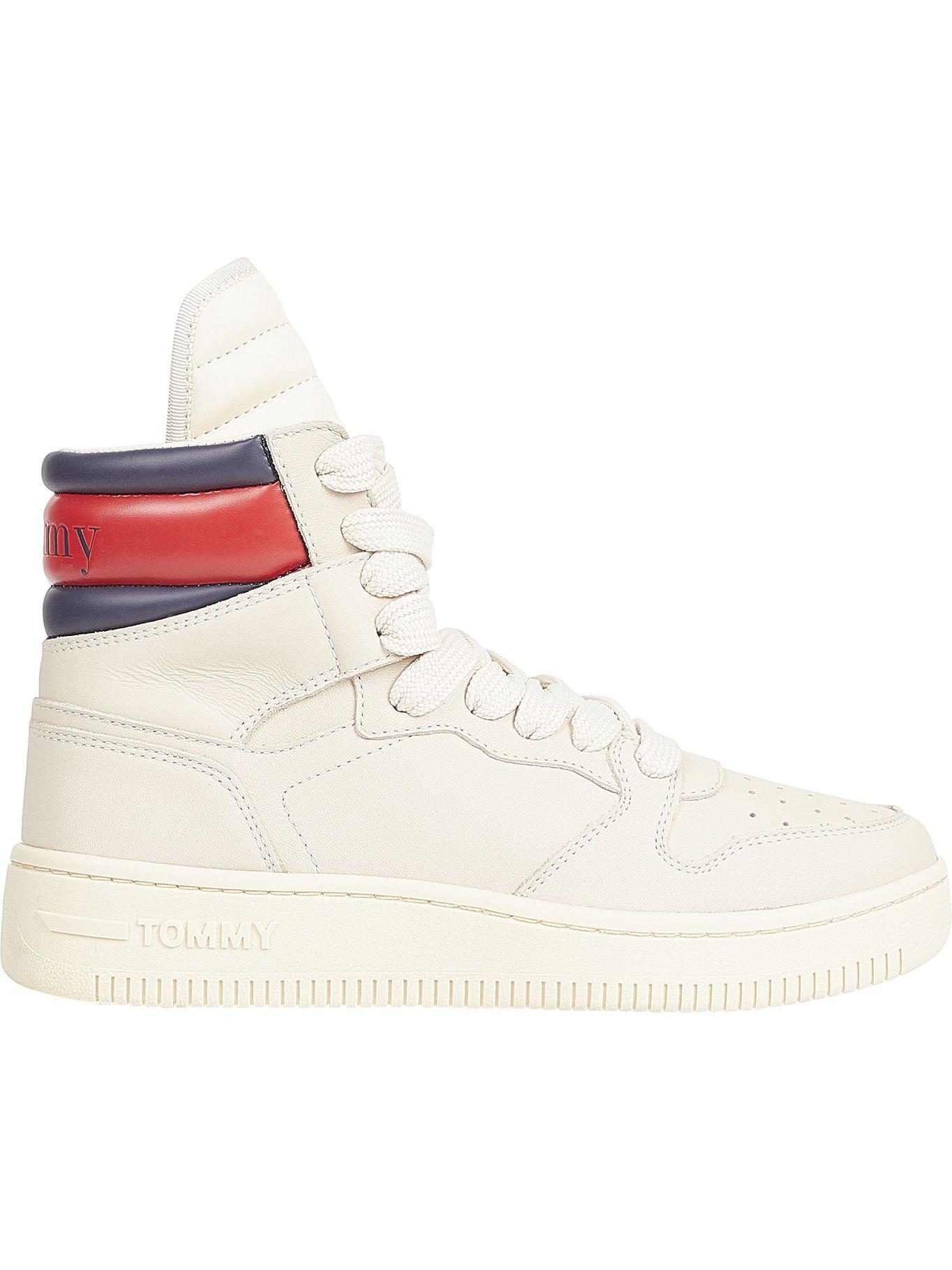 Zapatillas De Corte Alto Con Logo Beige Tommy Jeans-3