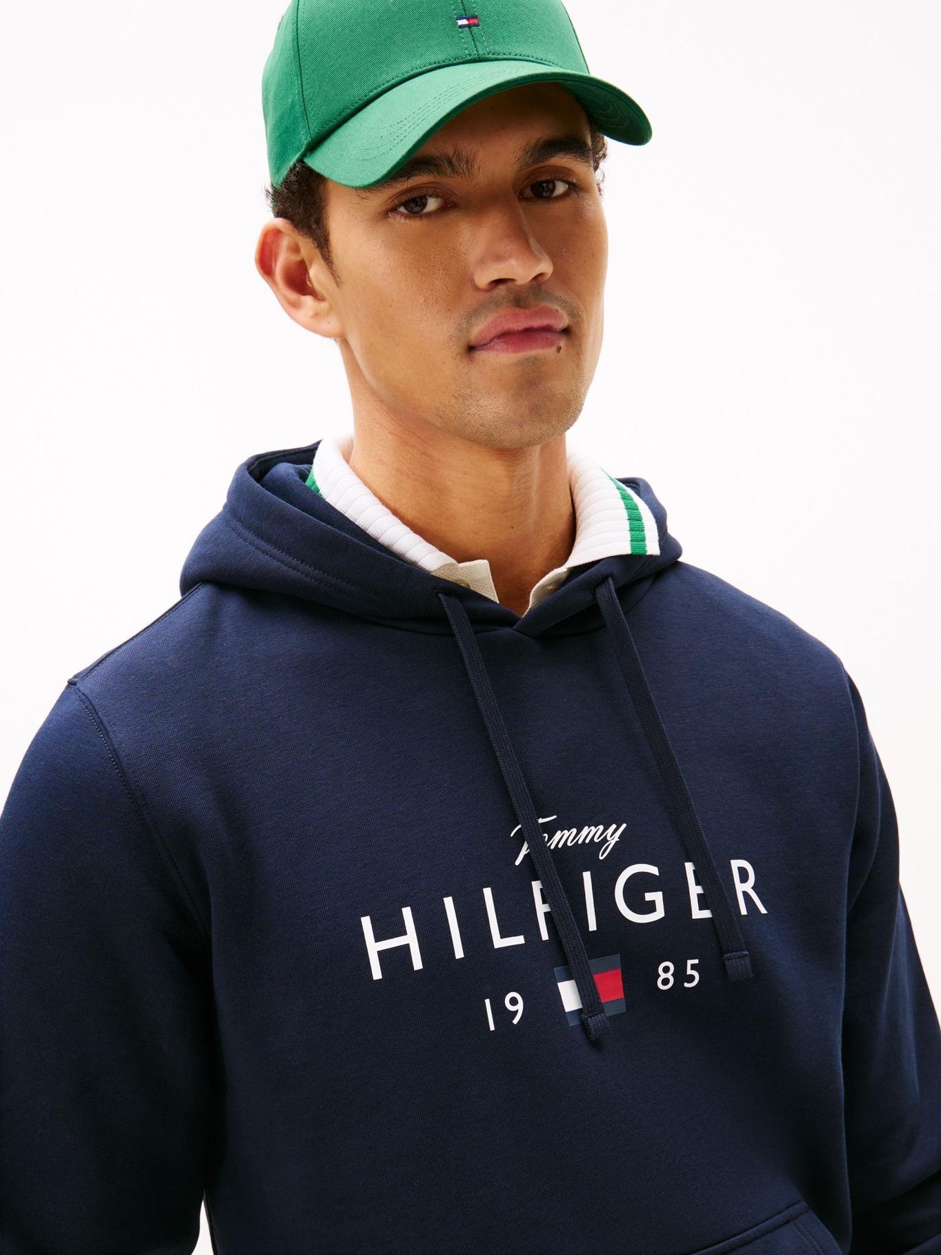 Polerón Hoodie Con Logo Tommy Hilfiger Azul-3