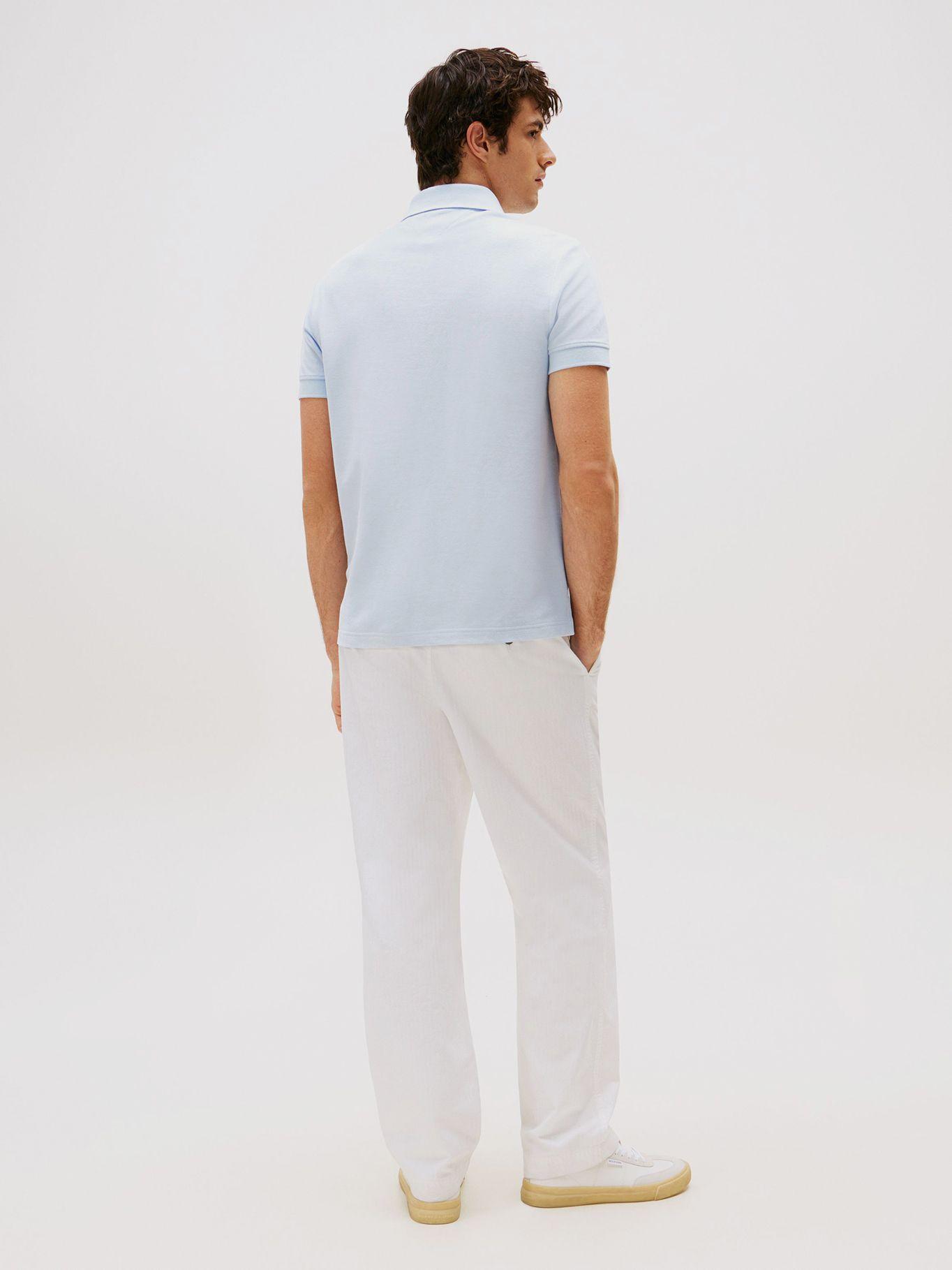 Polo Tonal Monotype Regular Fit Celeste Tommy Hilfiger-2