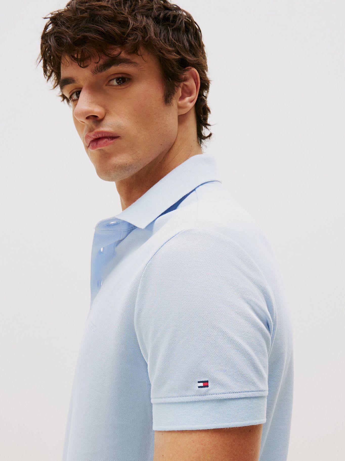 Polo Tonal Monotype Regular Fit Celeste Tommy Hilfiger-3