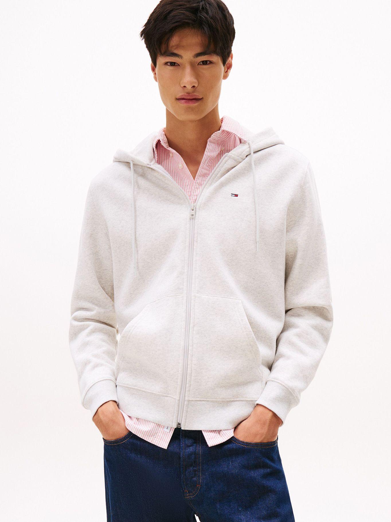 Polerón Hoodie De Cremallera Beige Tommy Jeans-0