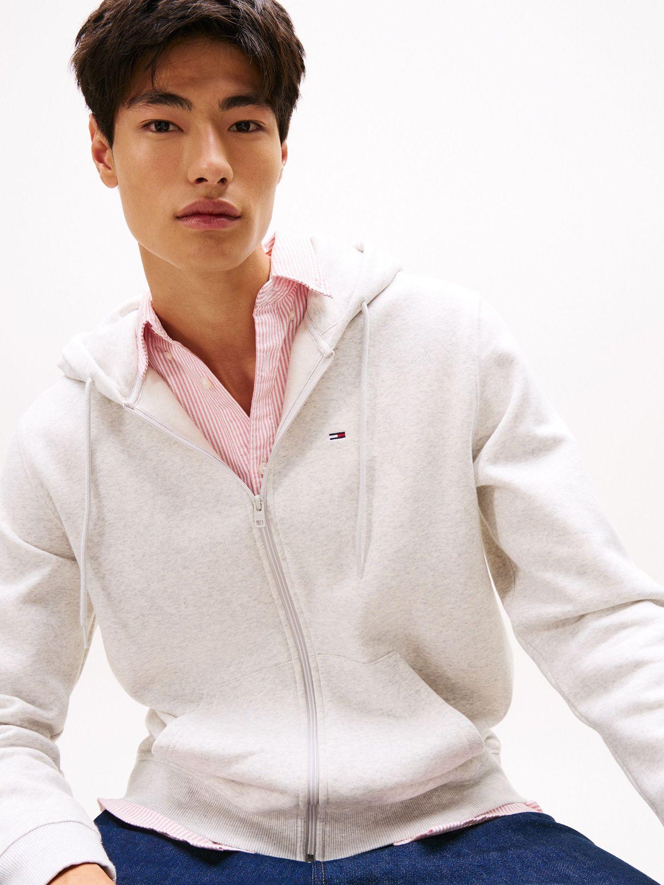 Polerón Hoodie De Cremallera Beige Tommy Jeans-3