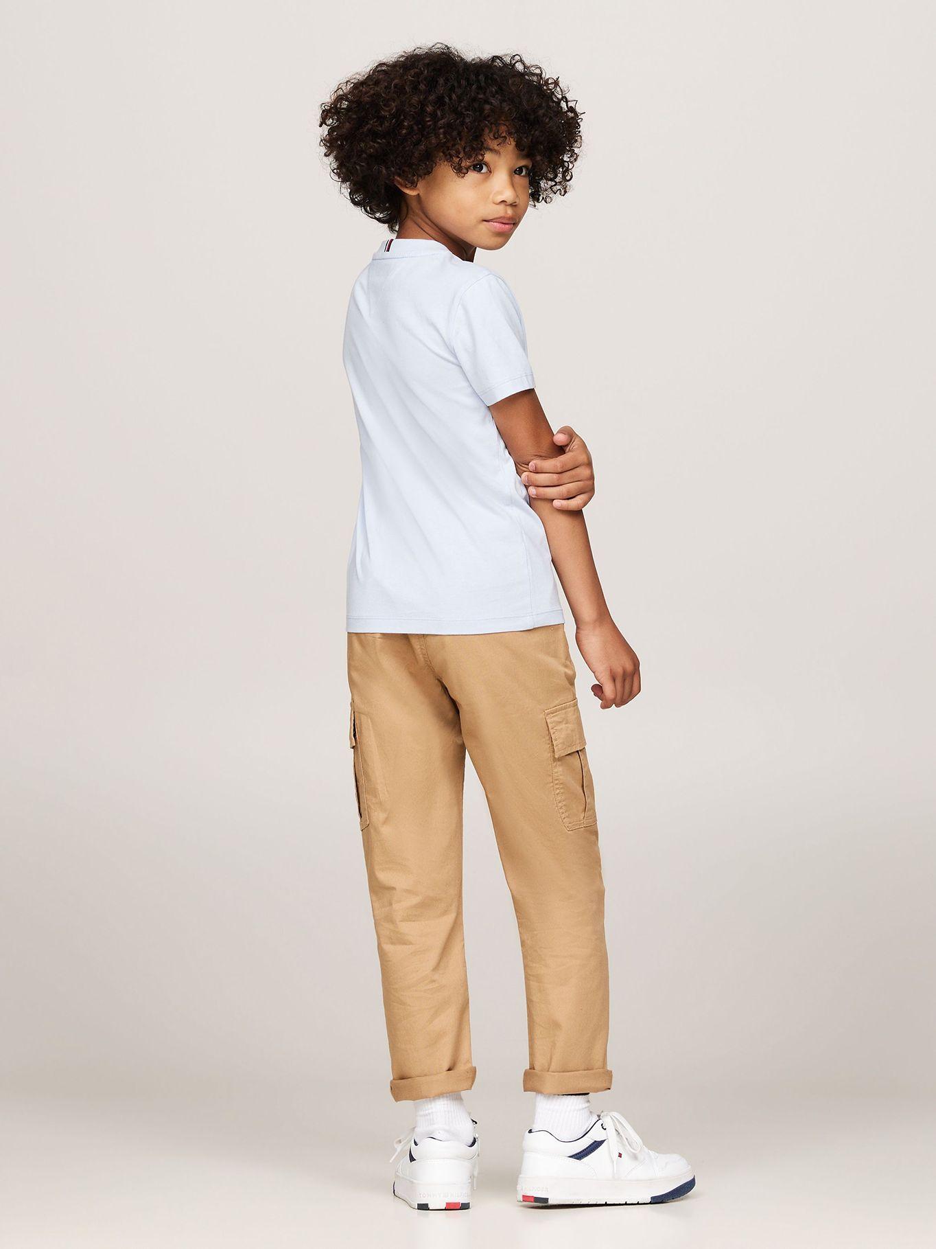 Polera De Niño Essential y Logo Celeste Tommy Hilfiger-2