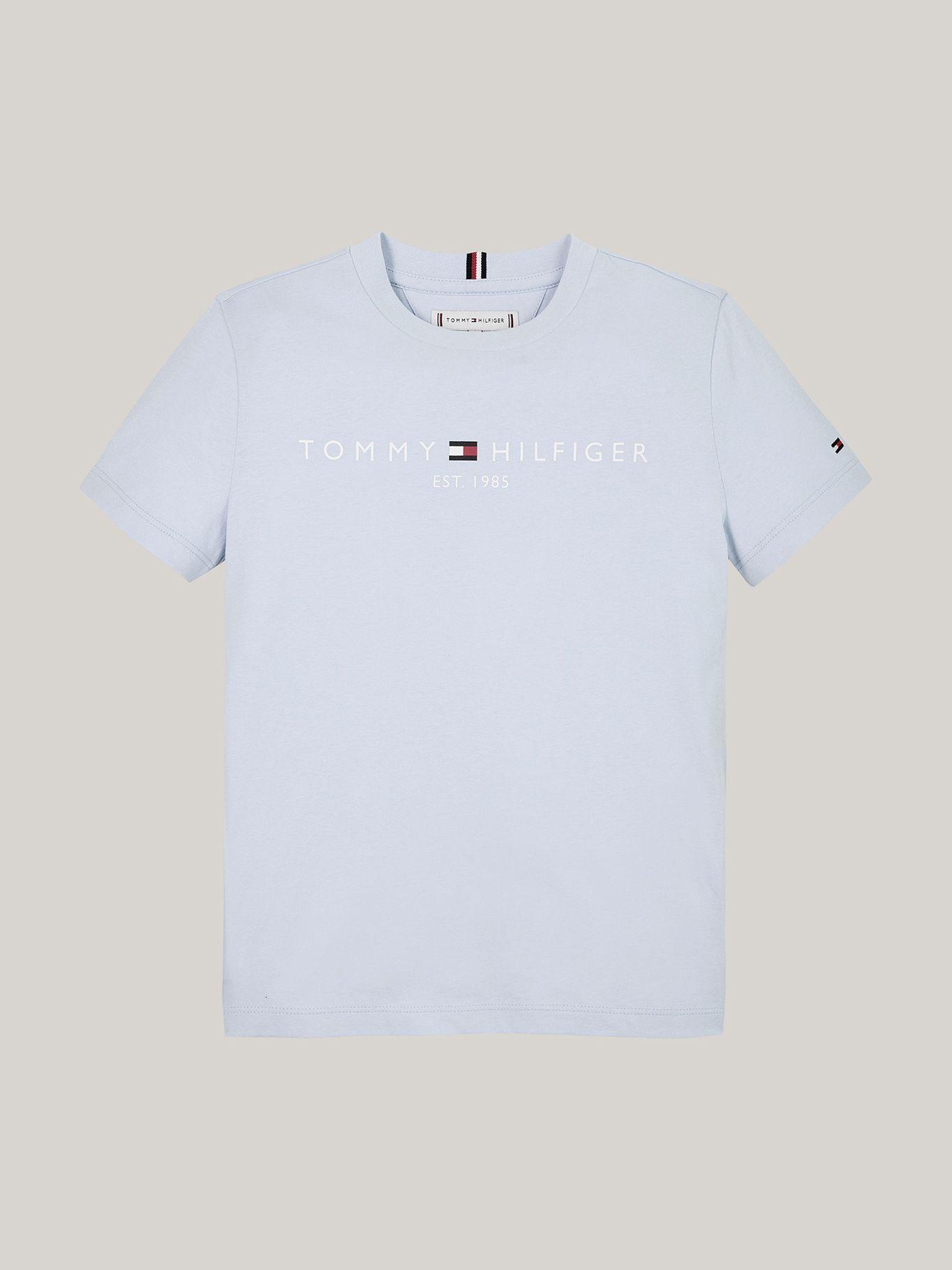 Polera De Niño Essential y Logo Celeste Tommy Hilfiger-4