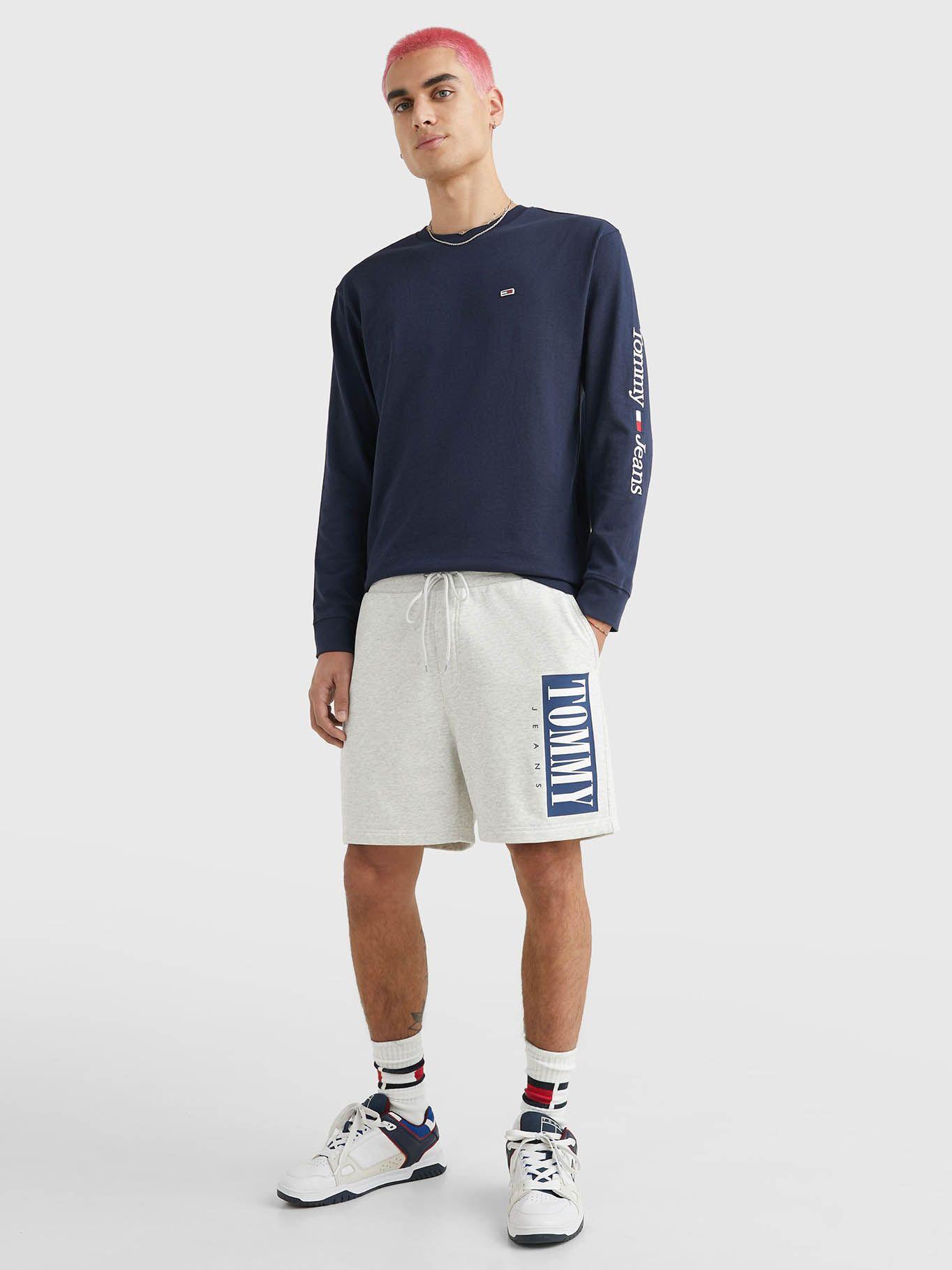 Polera Serif Linear Logo Azul Tommy Jeans-1