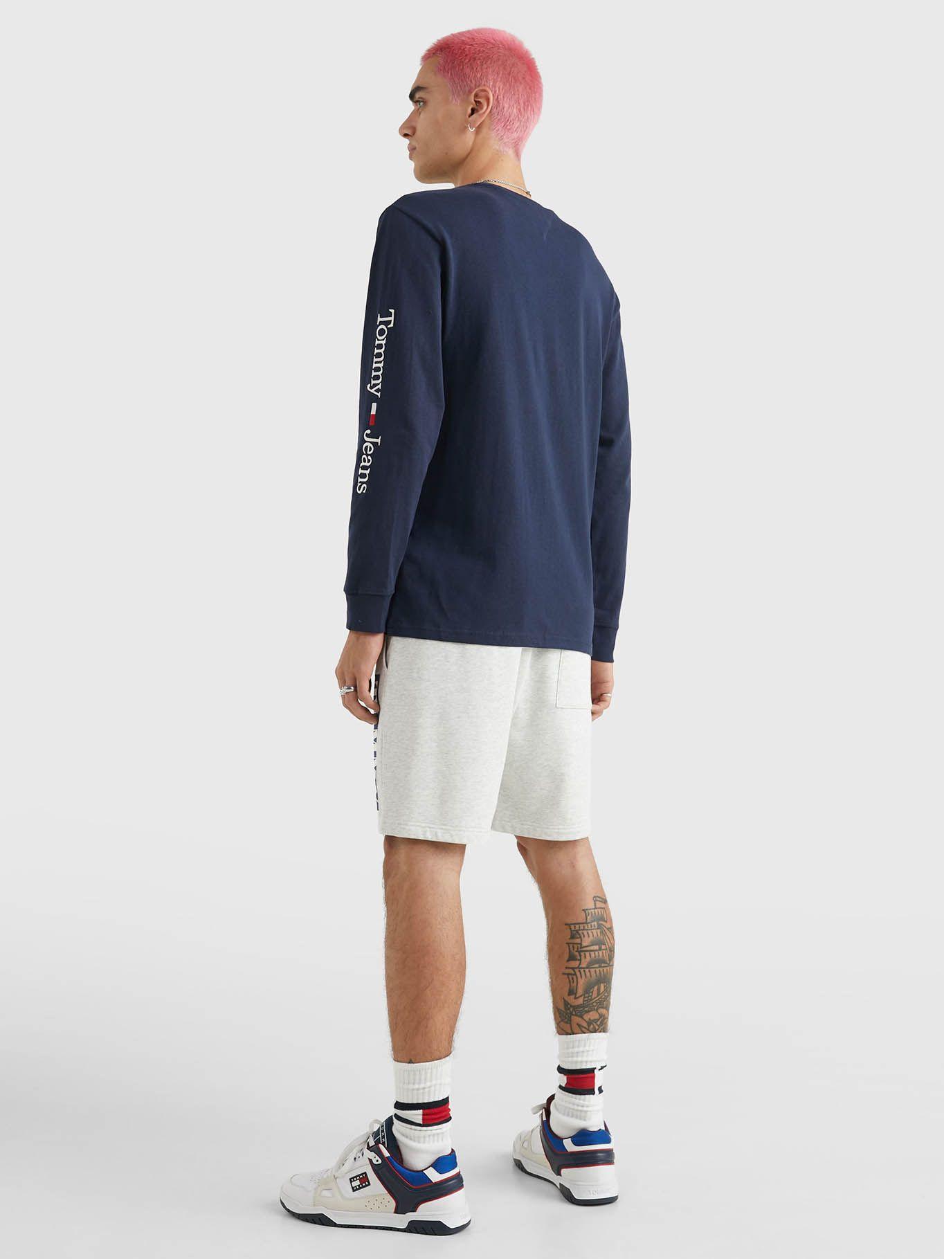 Polera Serif Linear Logo Azul Tommy Jeans-3