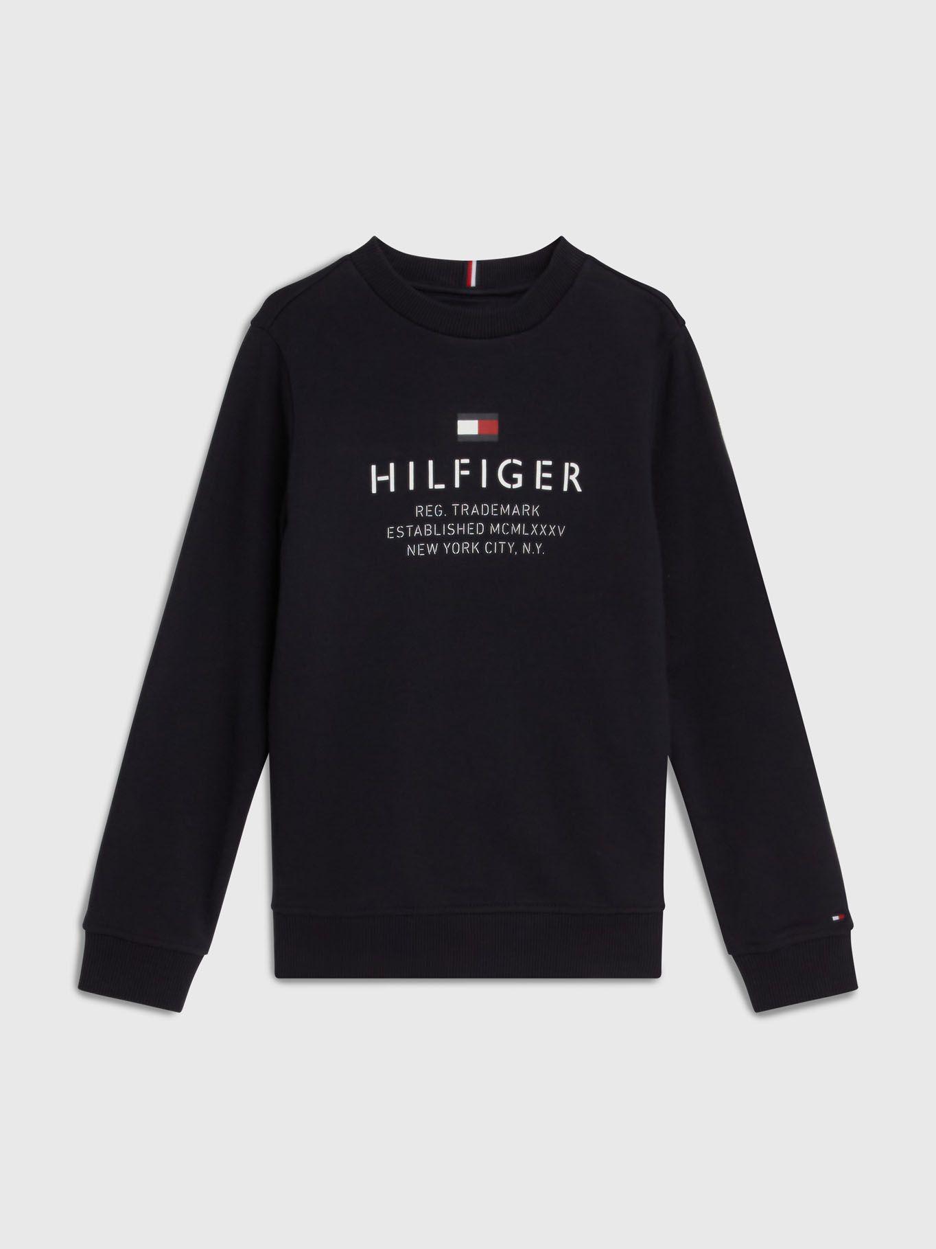 Sweater C-Neck Con Logo Azul Tommy Hilfiger-0
